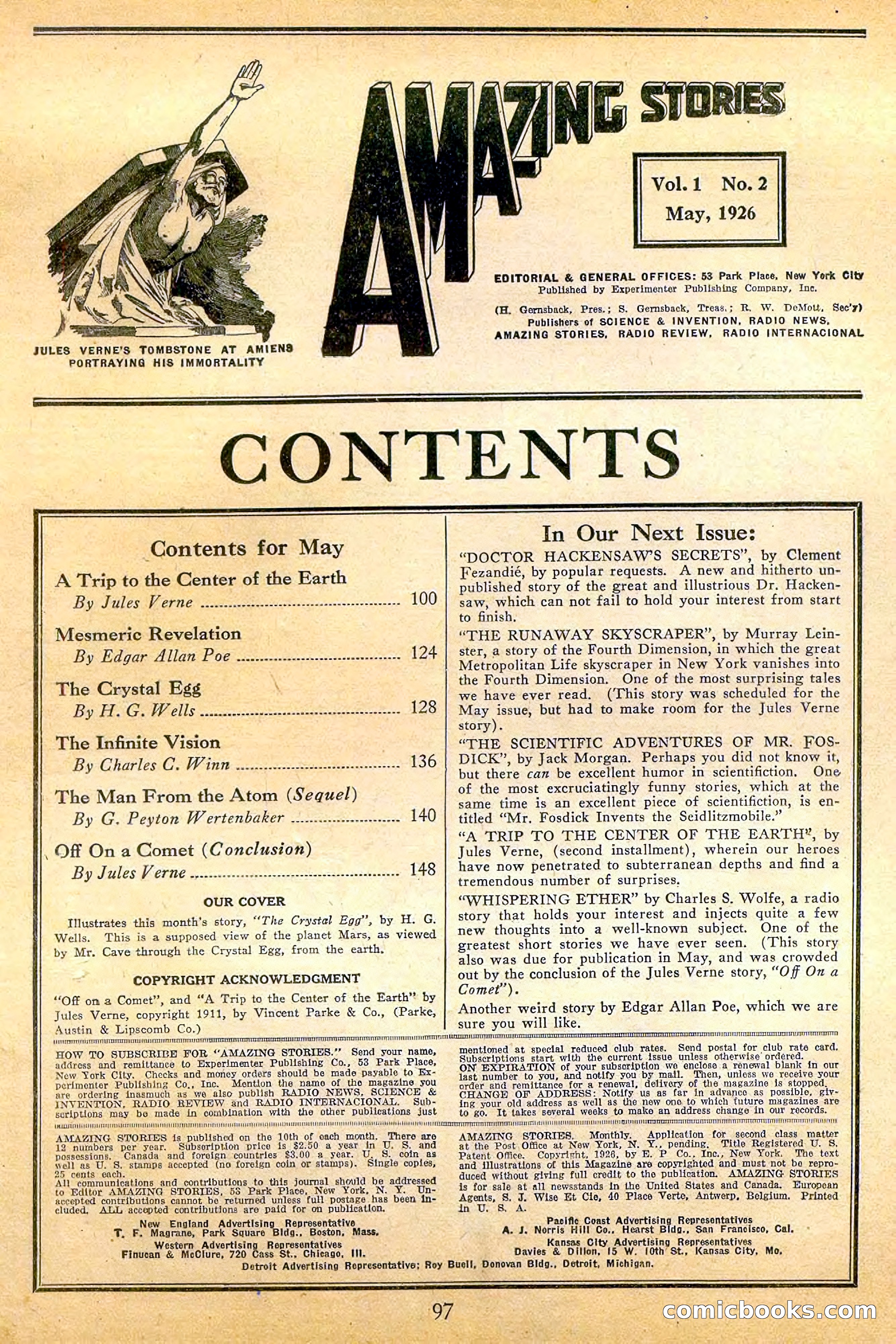 Amazing Stories, May 1926 — page 3 of 100