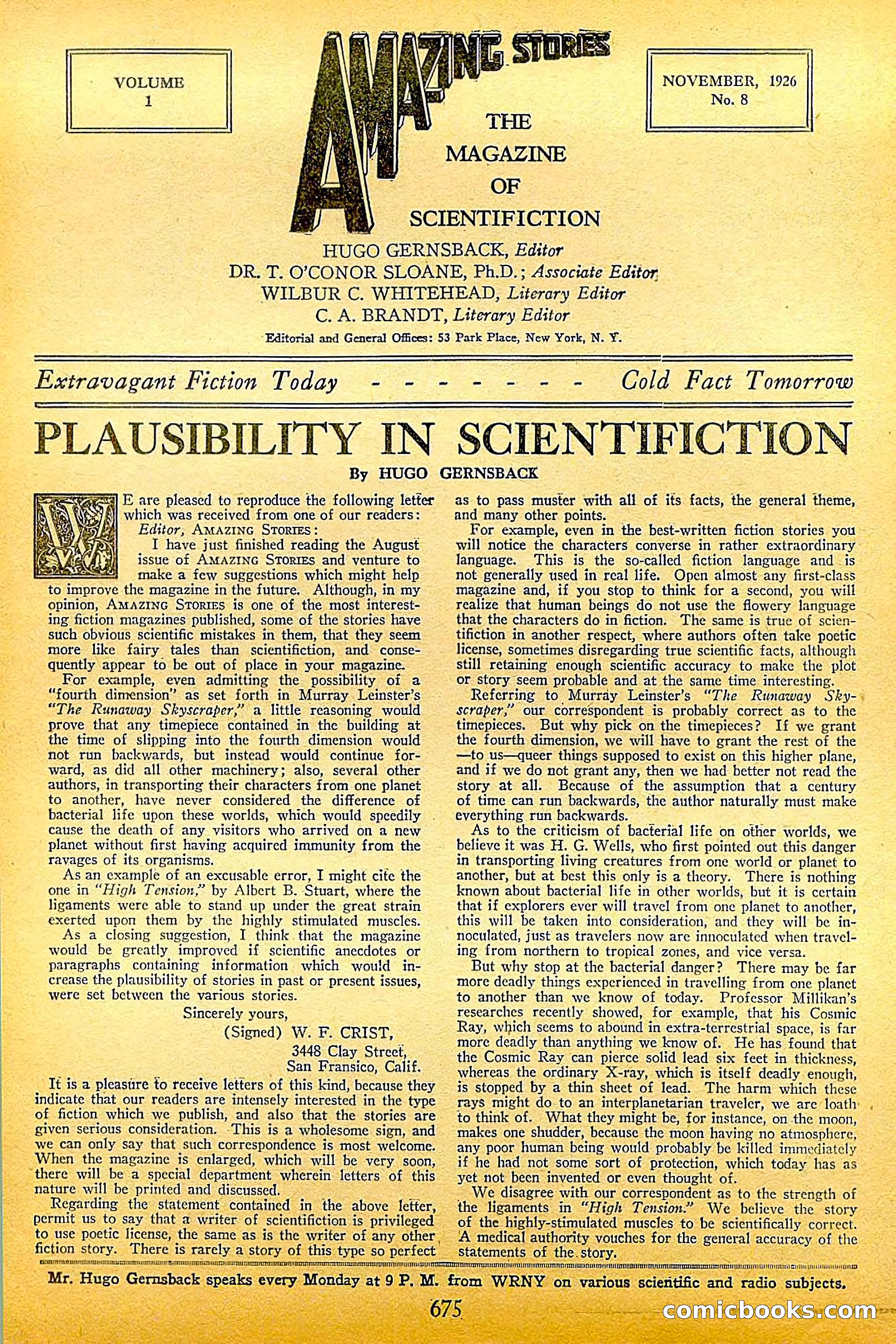 Amazing Stories, Nov 1926 — page 5 of 99