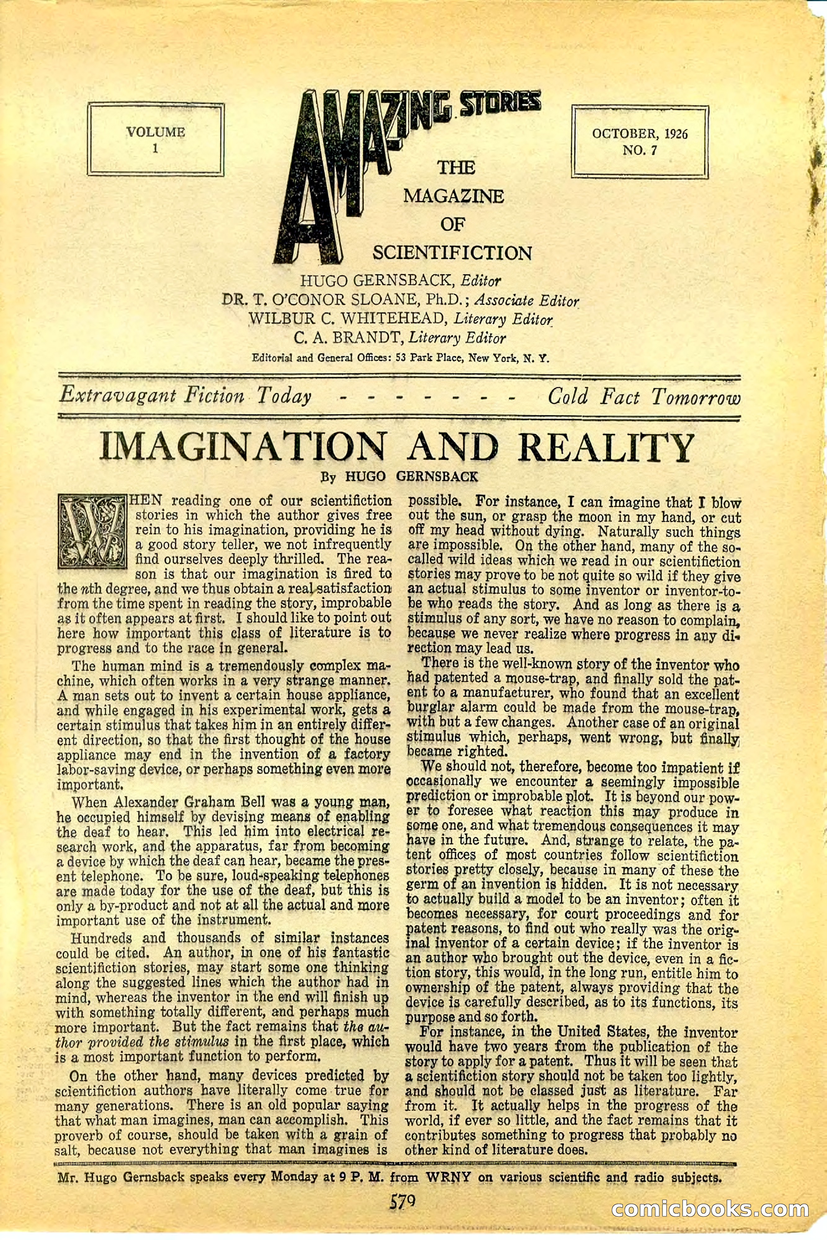 Amazing Stories, Oct 1926 — page 5 of 99