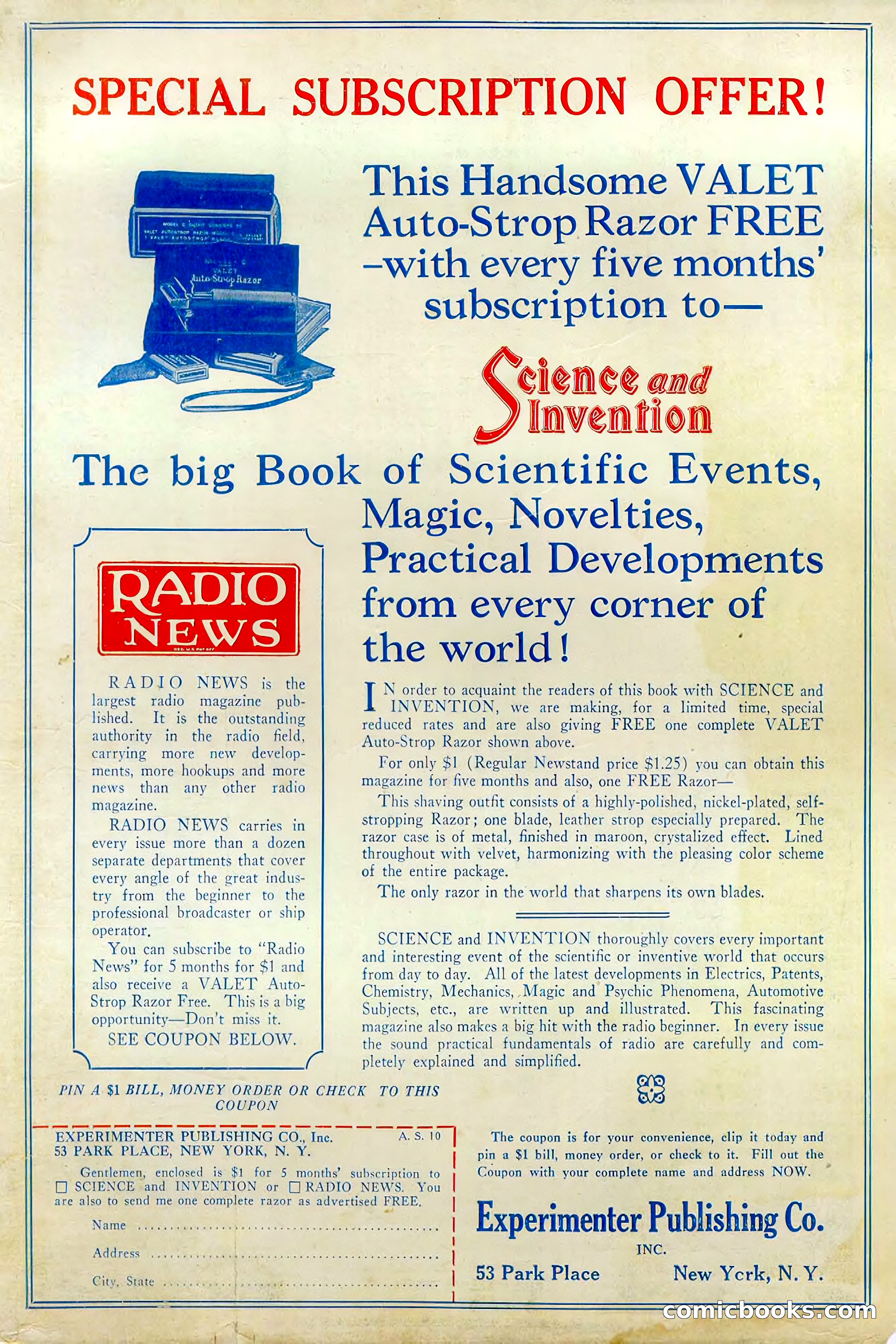 Amazing Stories, Oct 1926 — page 99 of 99