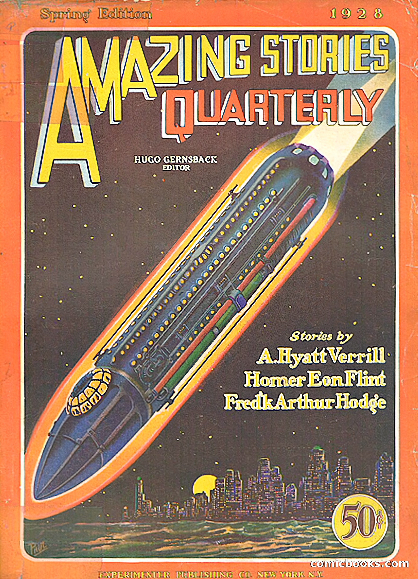 Amazing Stories Quarterly, Spring 1928 — page 1 of 145