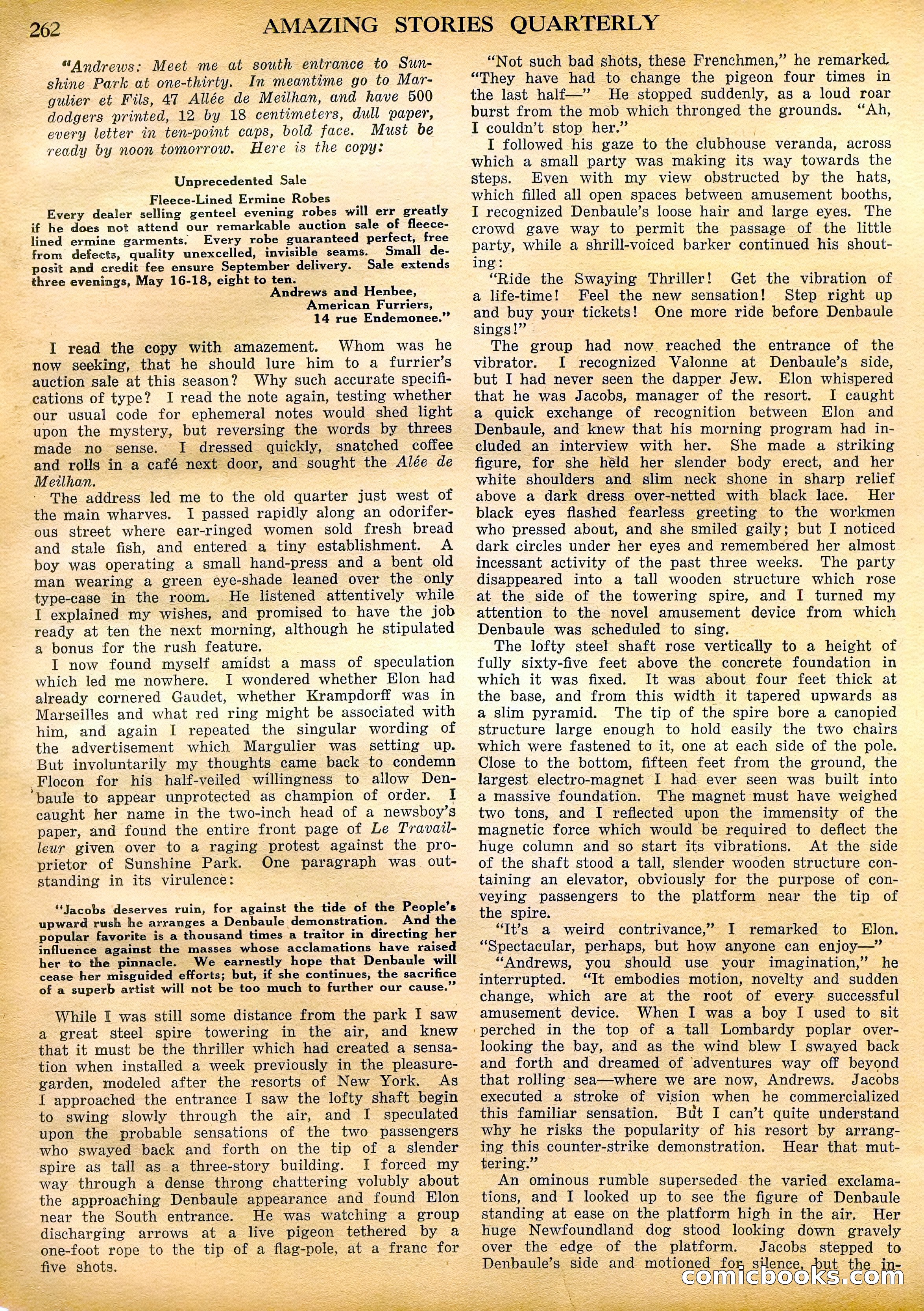 Amazing Stories Quarterly, Spring 1928 — page 119 of 145