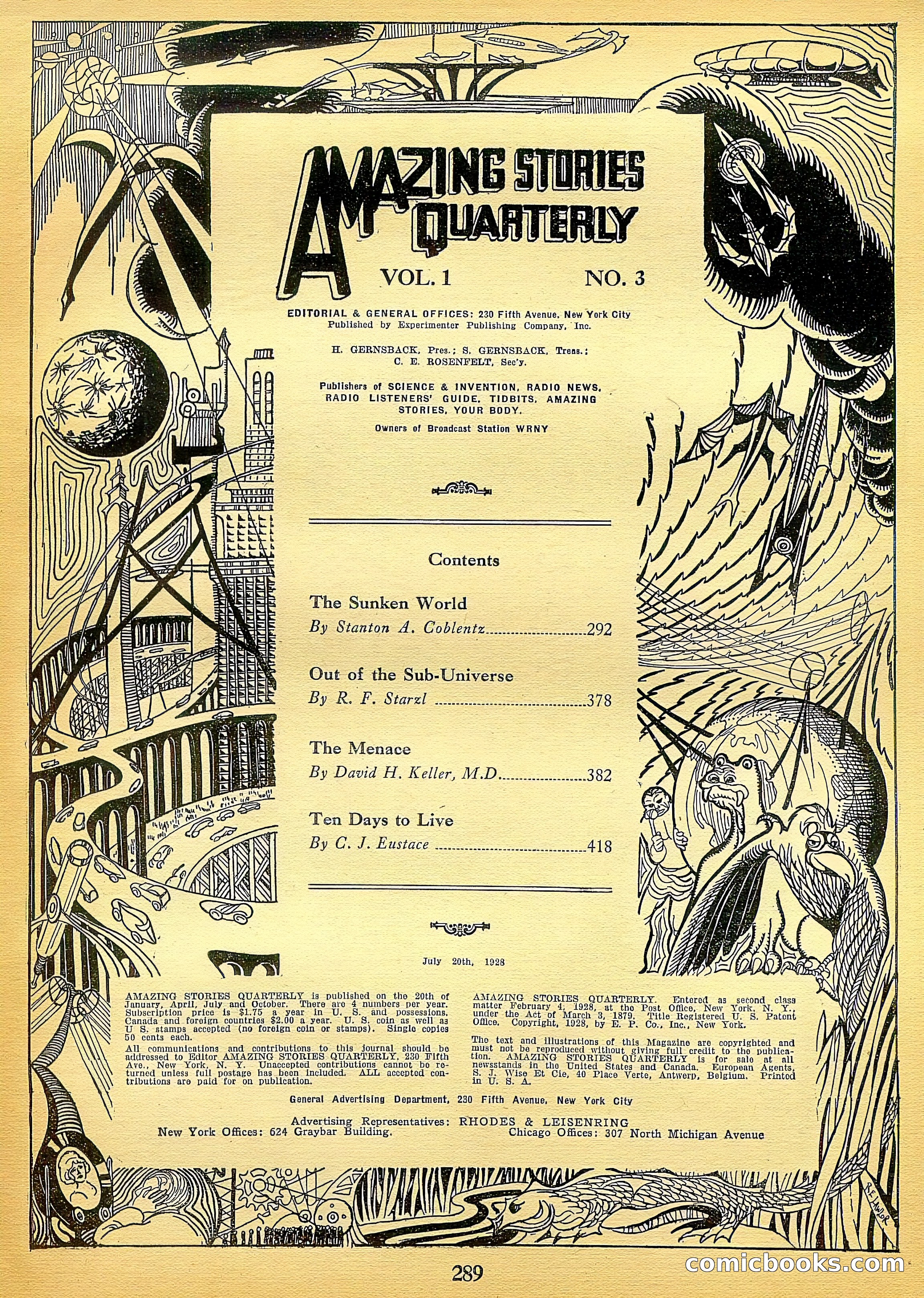 Amazing Stories Quarterly, Summer 1928 — page 3 of 148