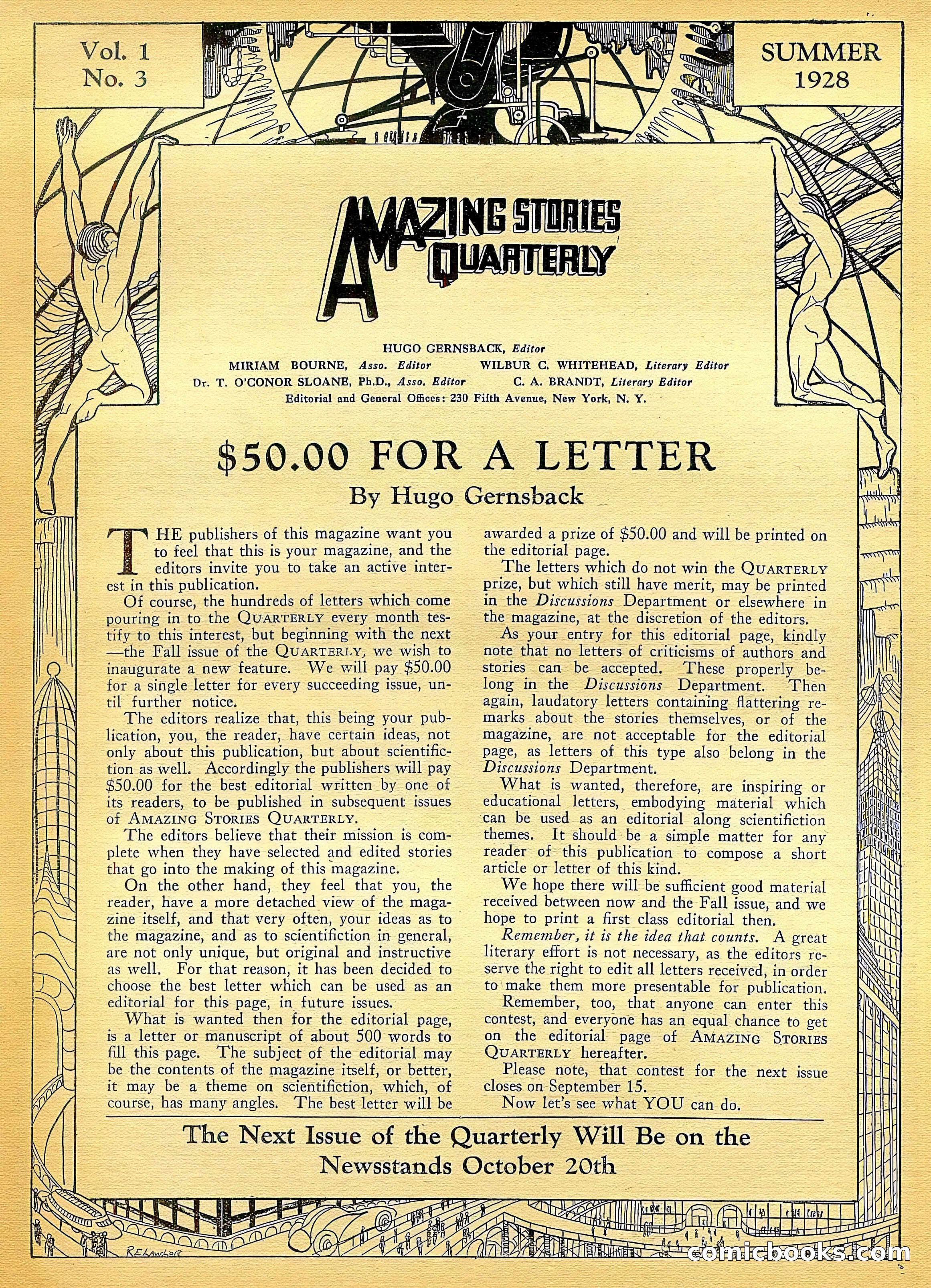 Amazing Stories Quarterly, Summer 1928 — page 5 of 148