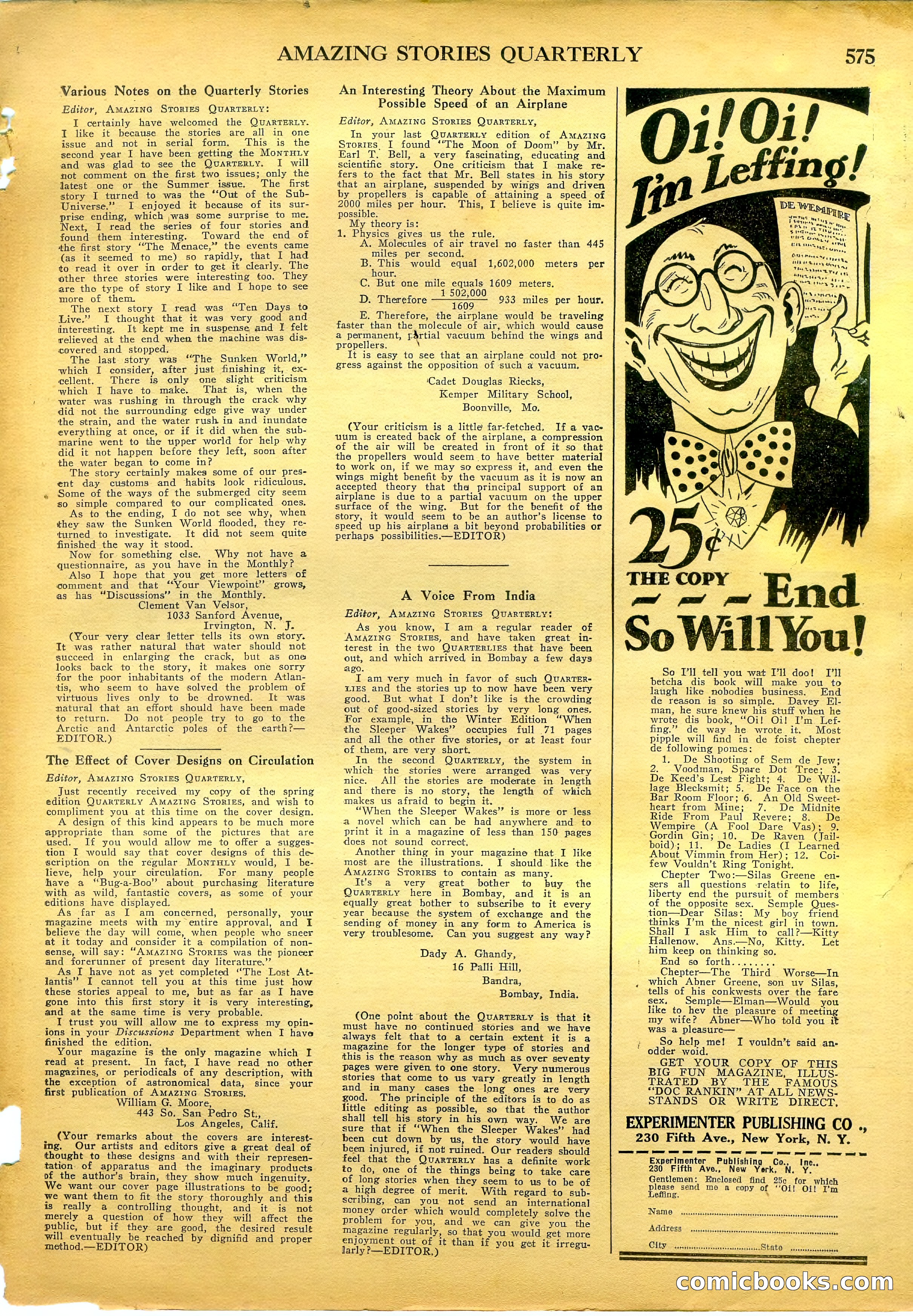 Amazing Stories Quarterly, Fall 1928 — page 144 of 145