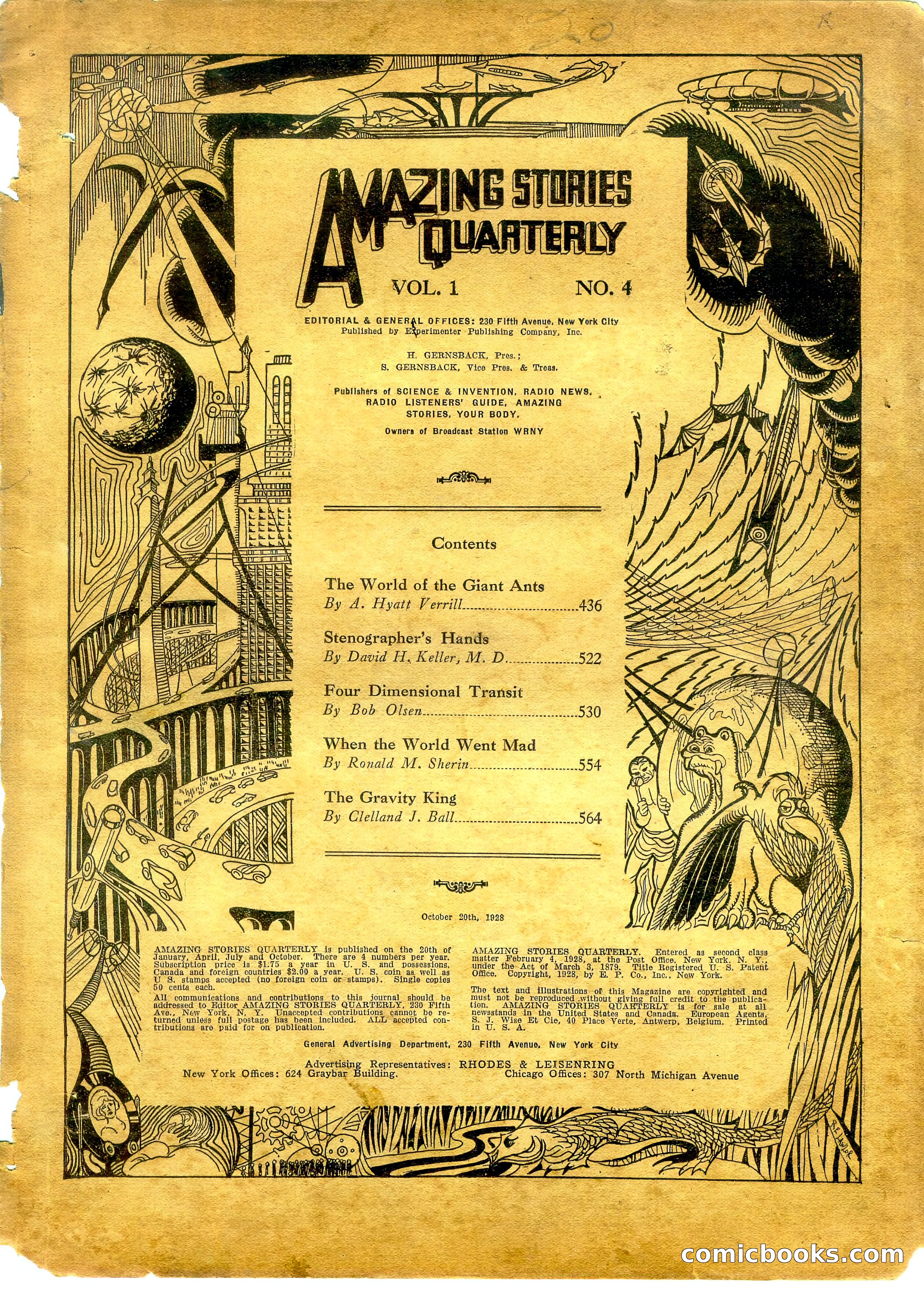 Amazing Stories Quarterly, Fall 1928 — page 2 of 145