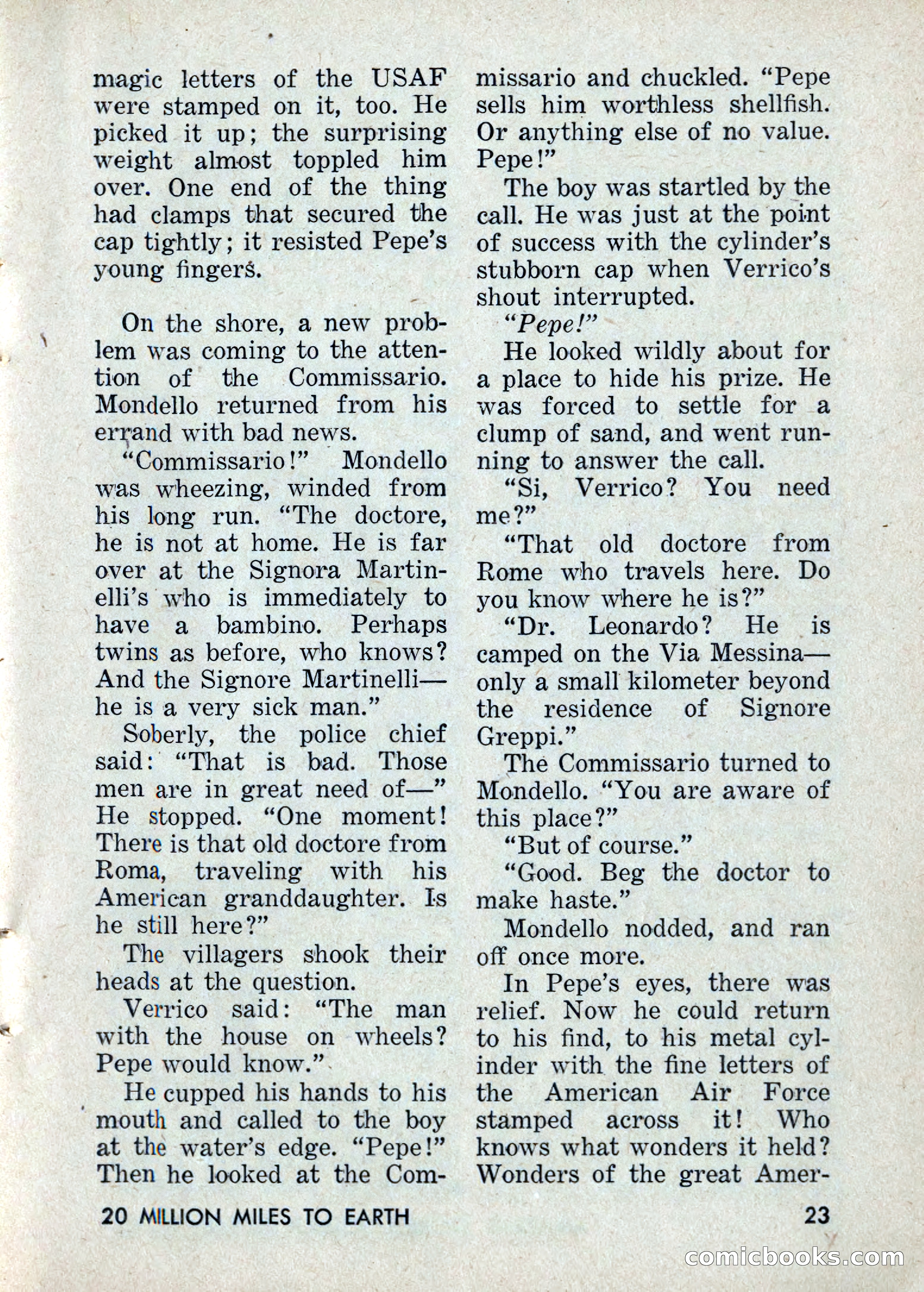 Amazing Stories: 20 Million Miles to Earth — page 23 of 132