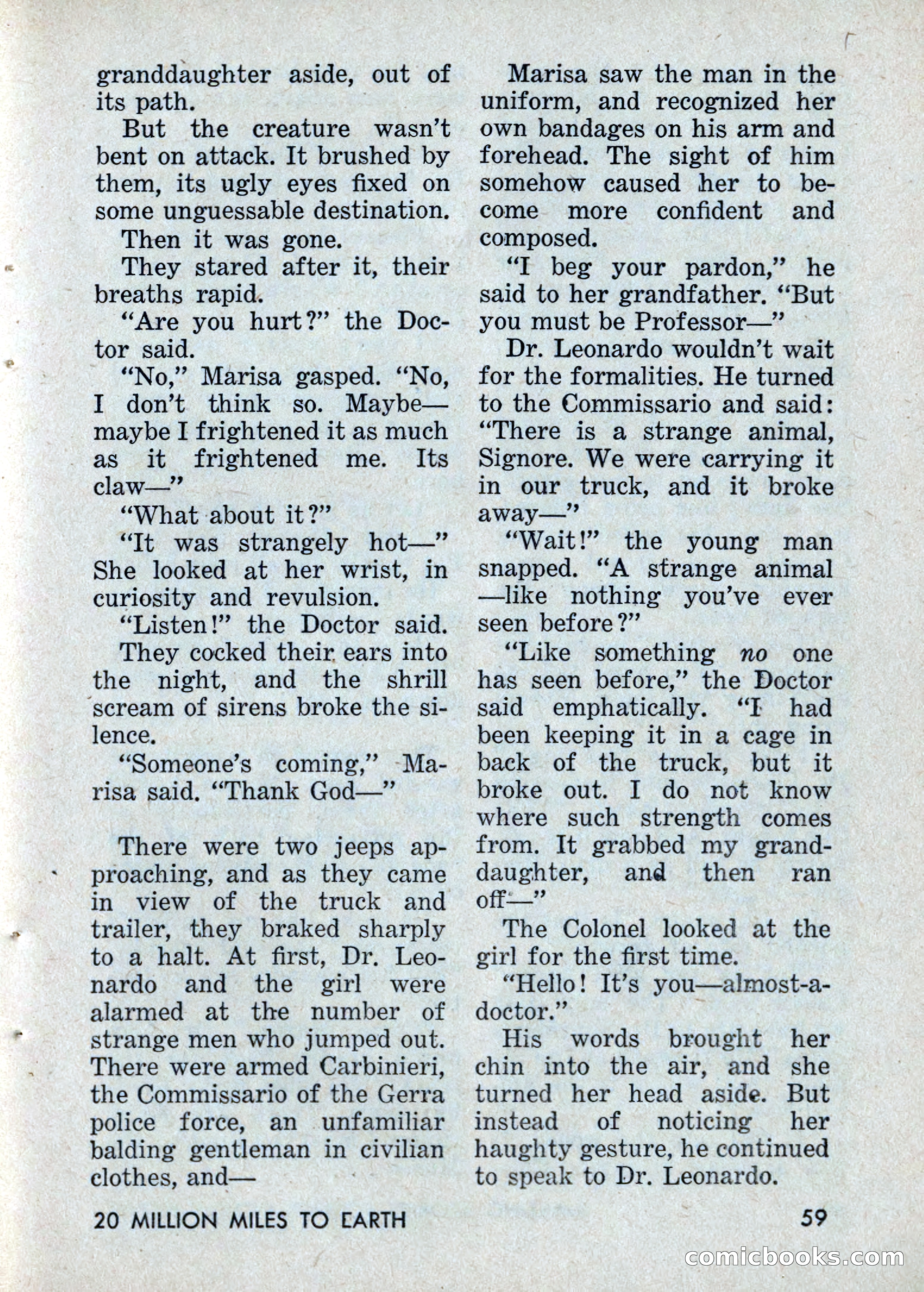 Amazing Stories: 20 Million Miles to Earth — page 59 of 132