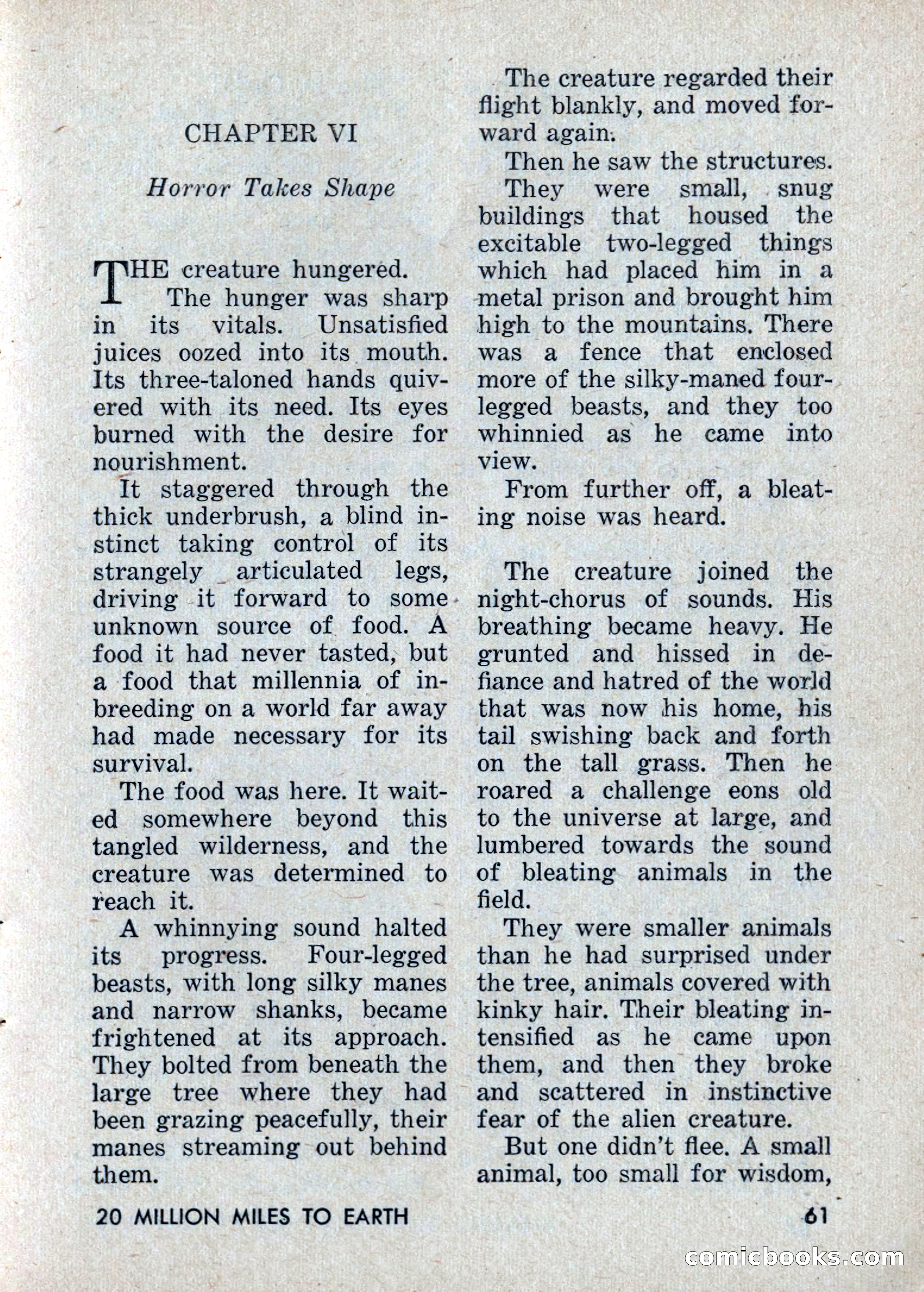 Amazing Stories: 20 Million Miles to Earth — page 61 of 132