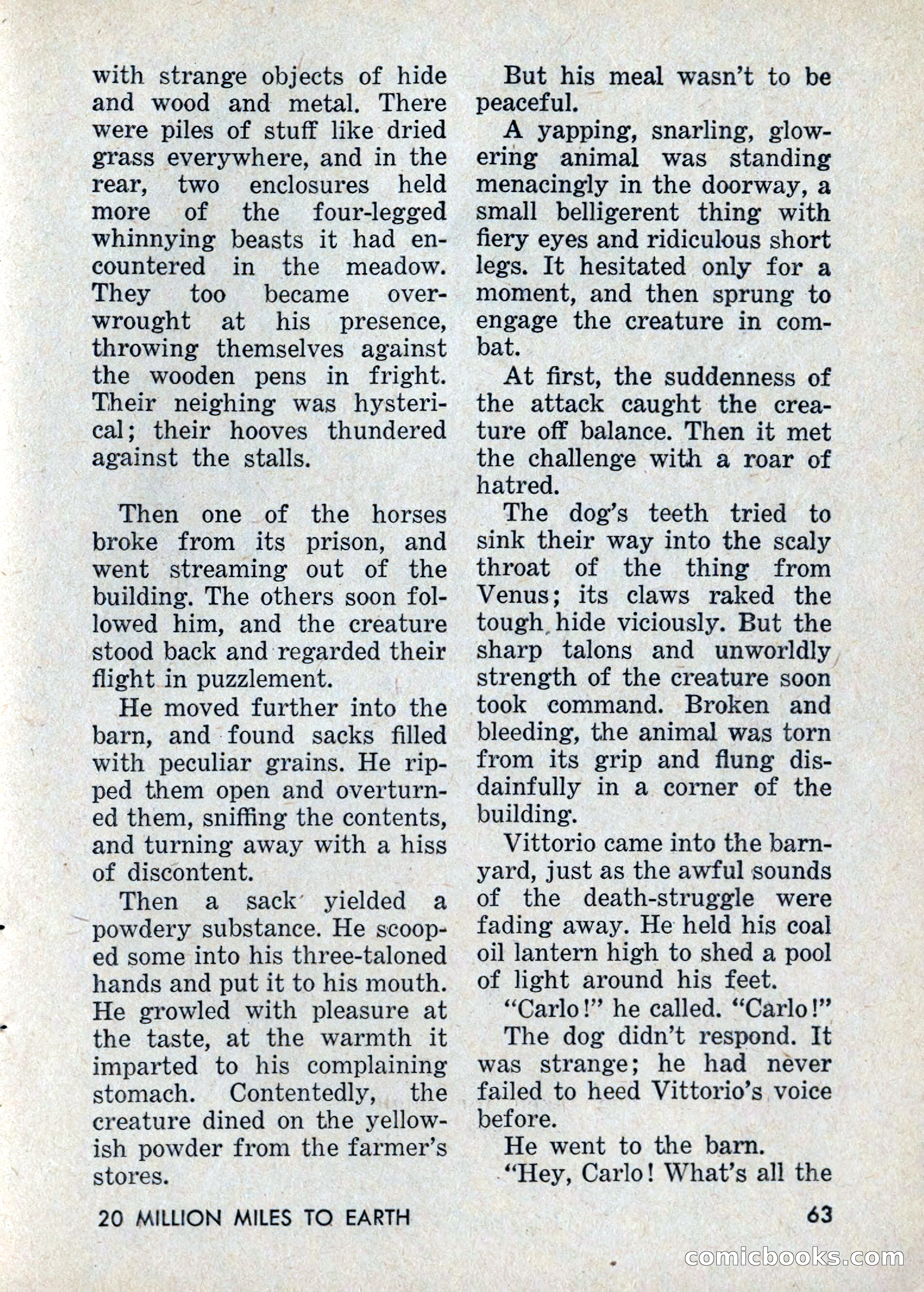 Amazing Stories: 20 Million Miles to Earth — page 63 of 132
