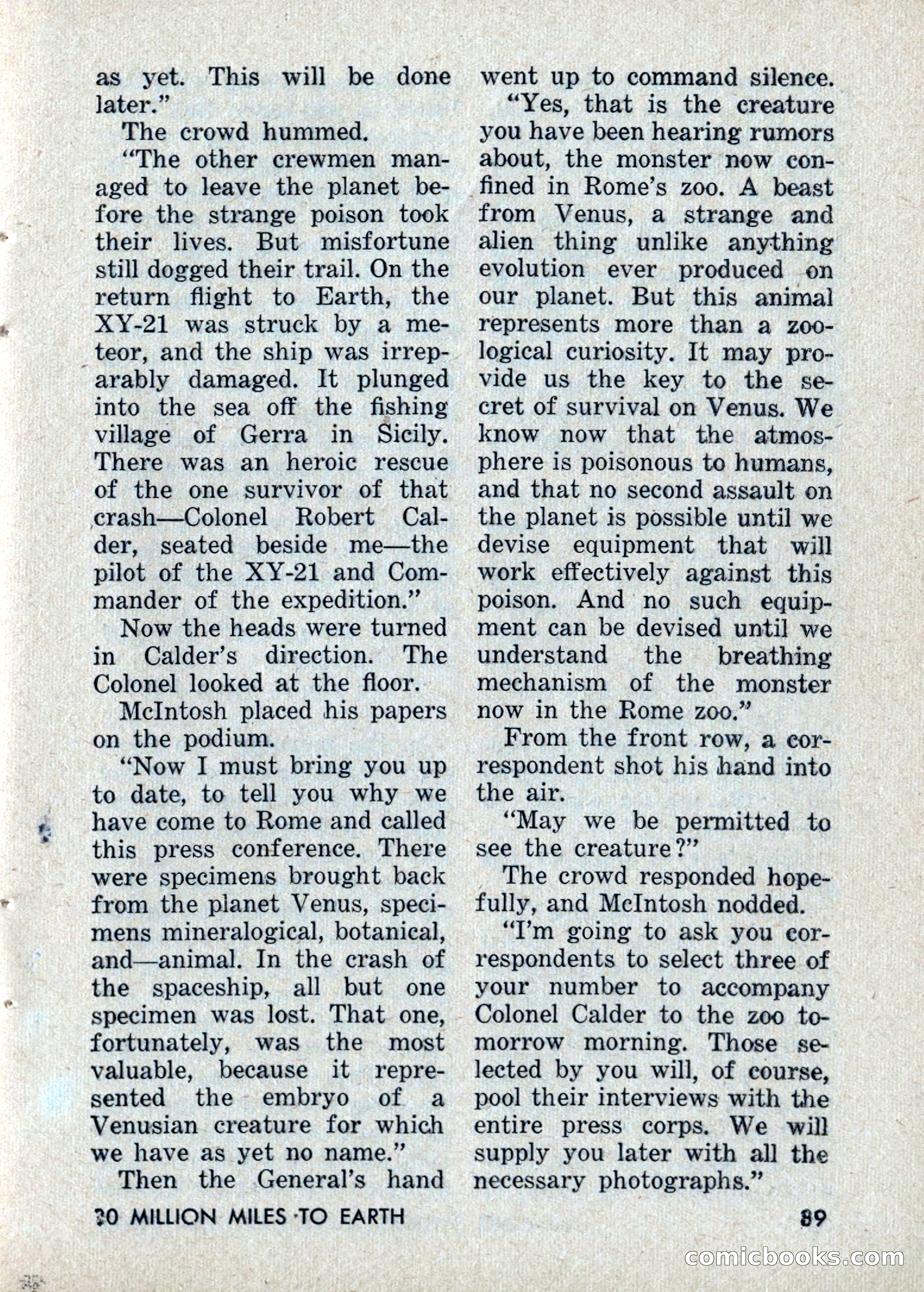 Amazing Stories: 20 Million Miles to Earth — page 89 of 132