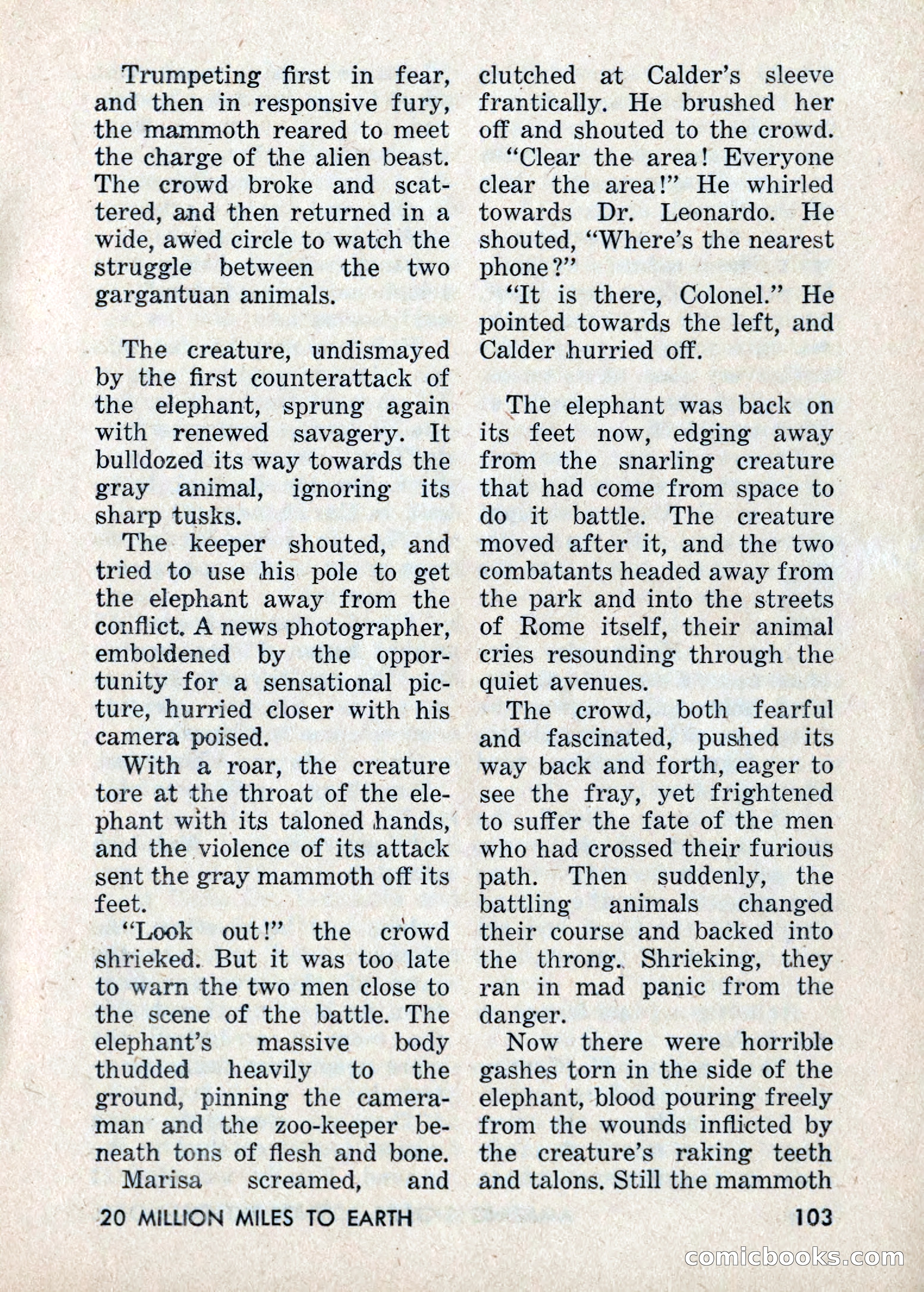 Amazing Stories: 20 Million Miles to Earth — page 103 of 132