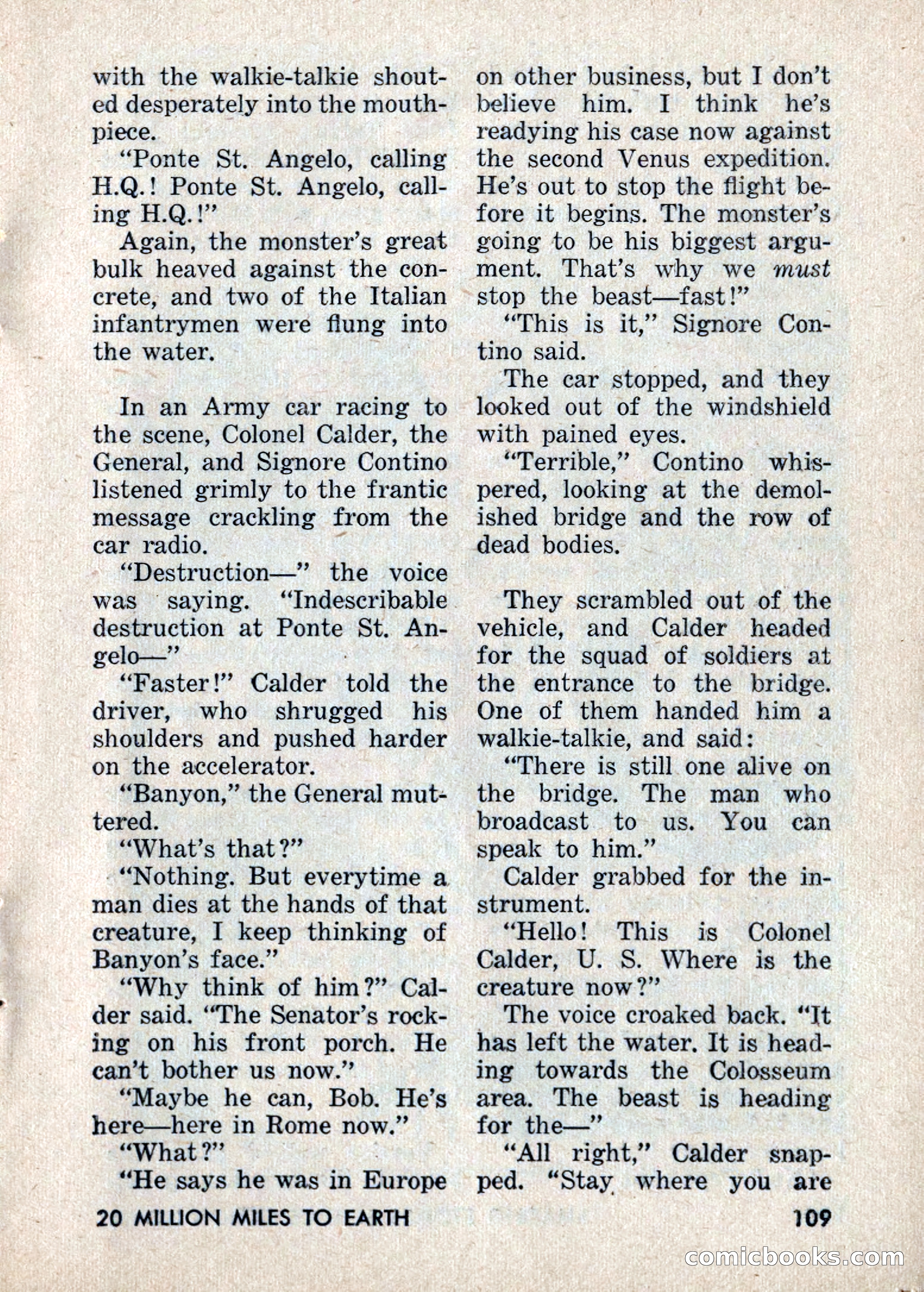Amazing Stories: 20 Million Miles to Earth — page 109 of 132