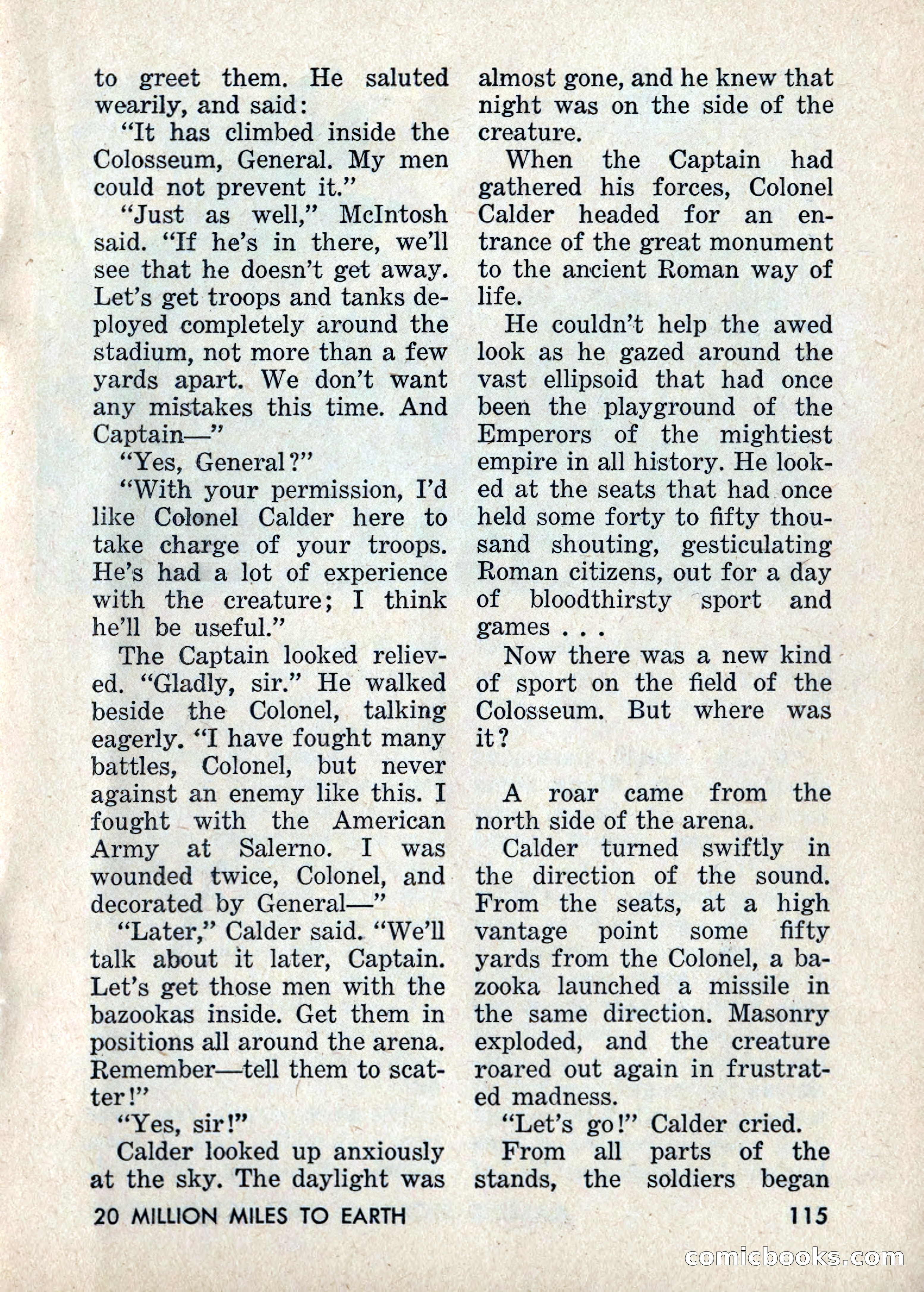 Amazing Stories: 20 Million Miles to Earth — page 115 of 132