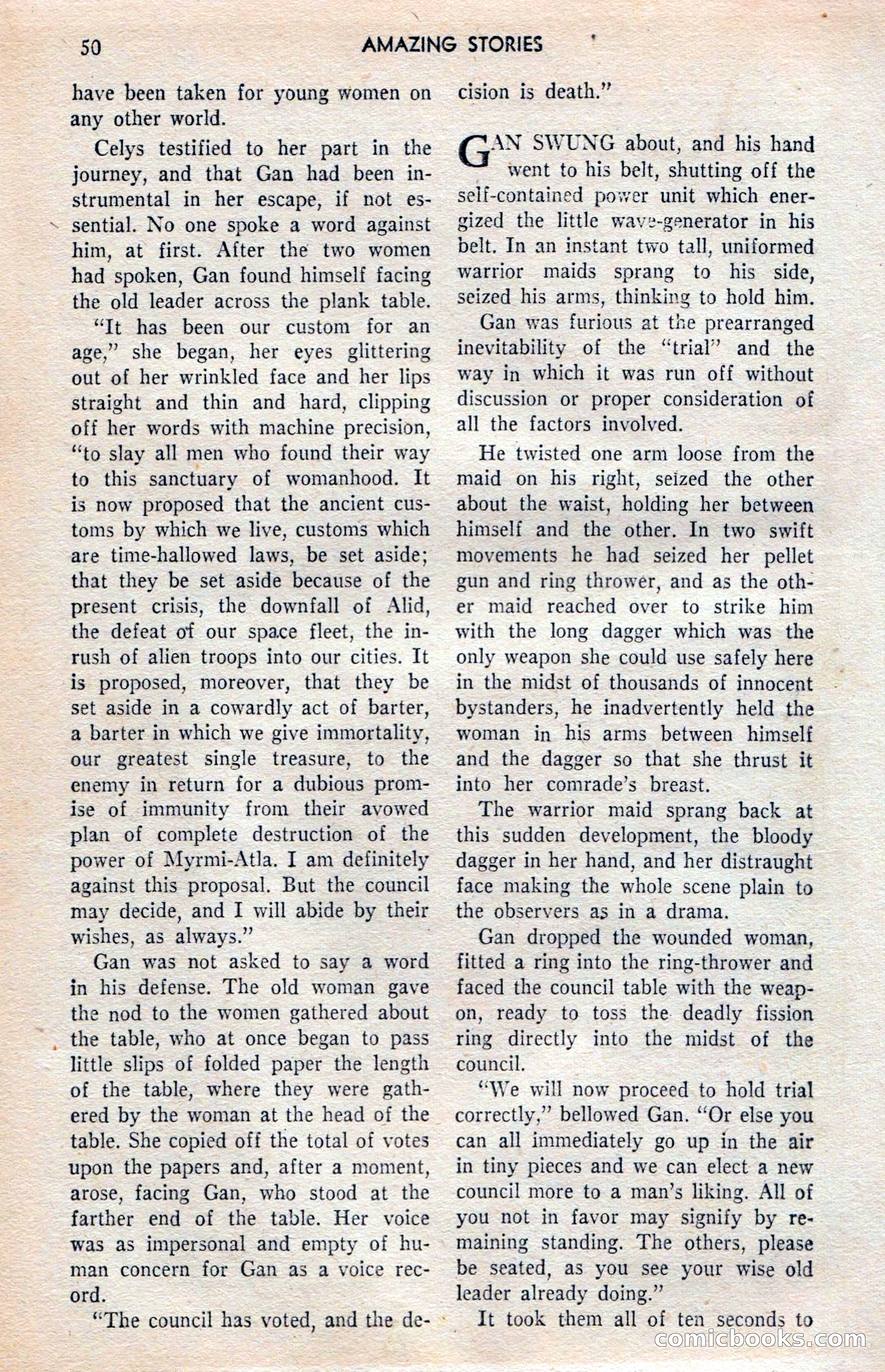 Amazing Stories (UK), Vol. 1, No. 20 — page 50 of 100