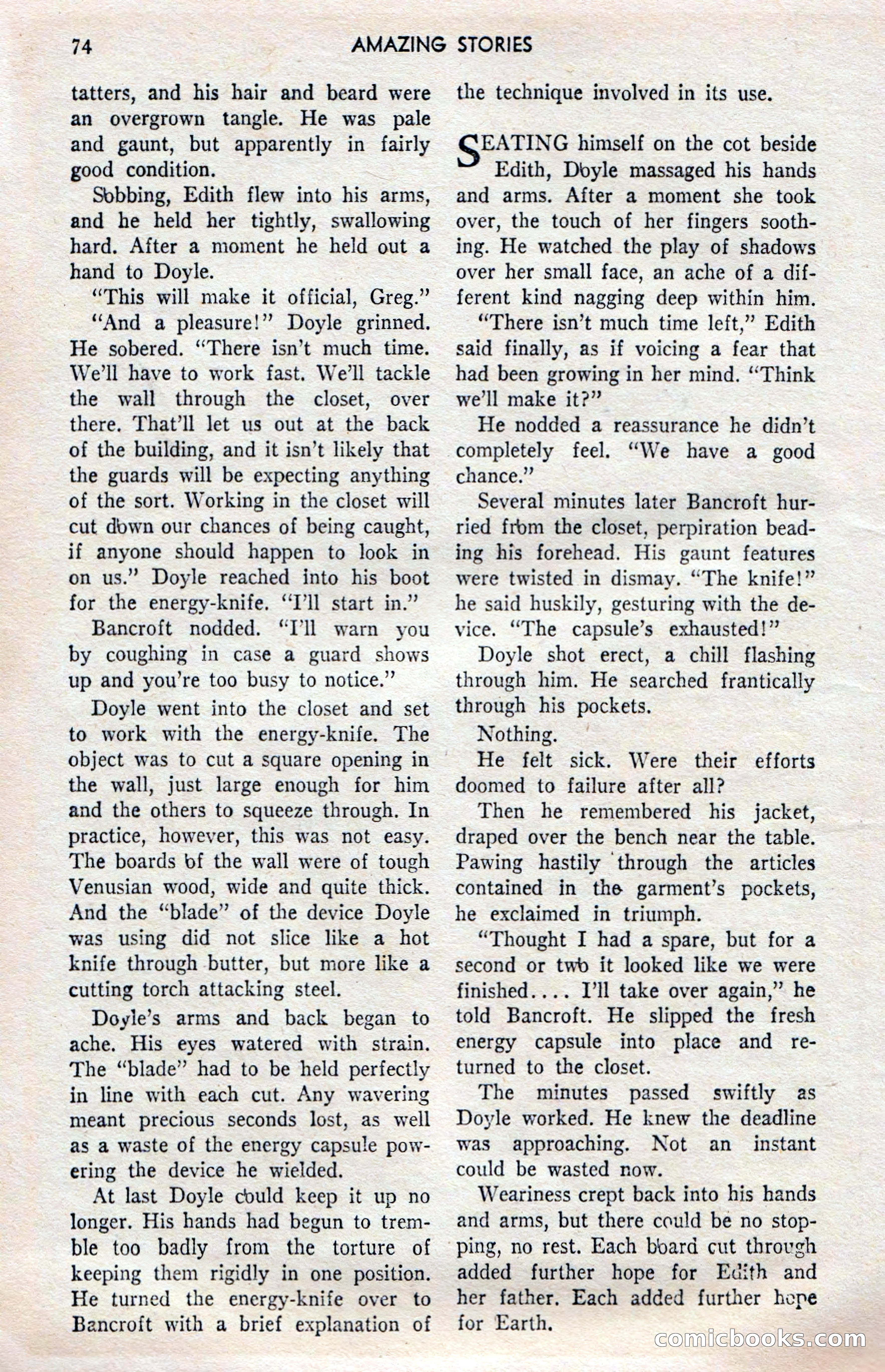 Amazing Stories (UK), Vol. 1, No. 20 — page 74 of 100
