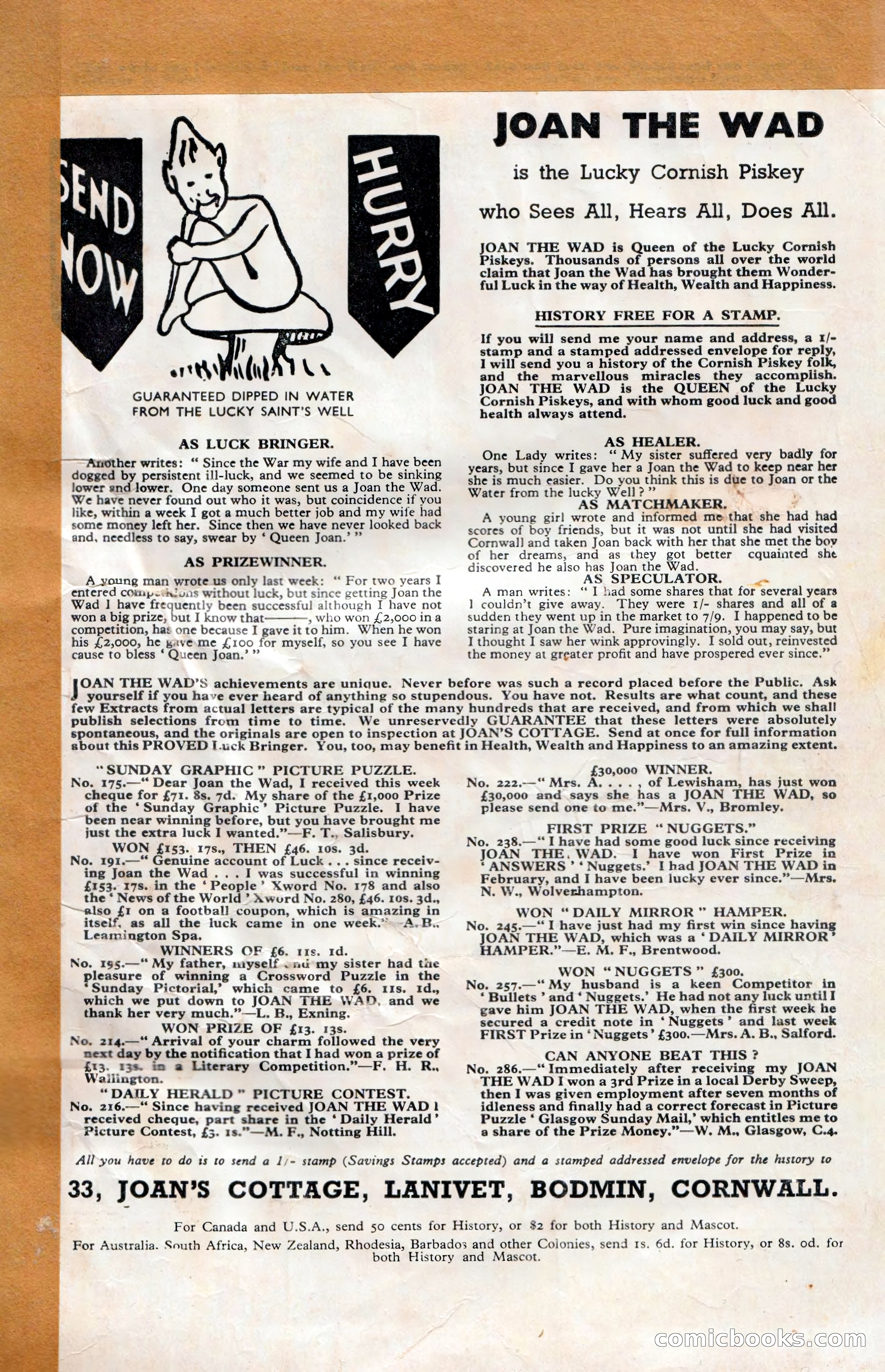 Amazing Stories (UK), Vol. 1, No. 20 — page 99 of 100