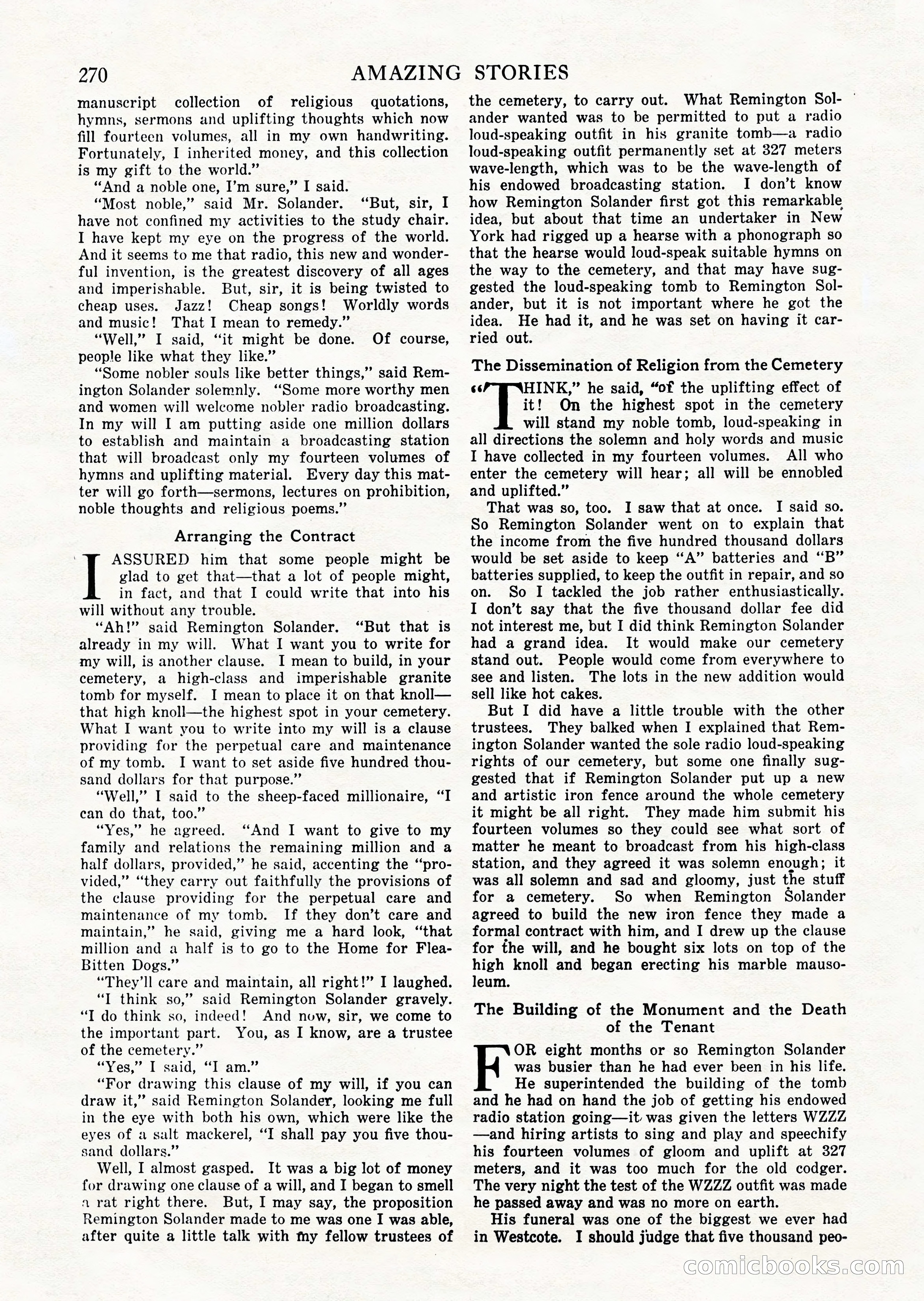 Amazing Stories, Vol. 2 No. 3 — page 64 of 108