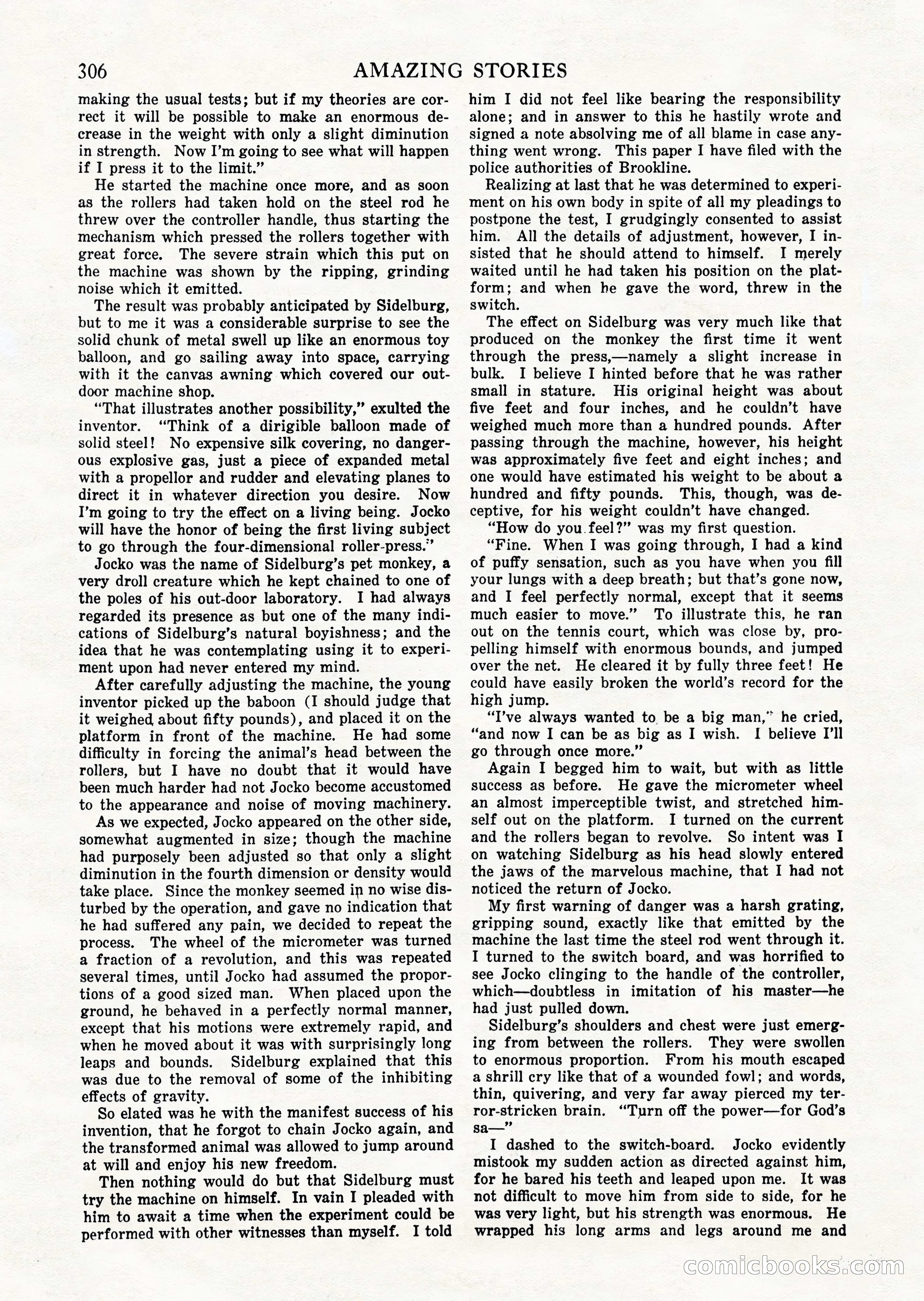 Amazing Stories, Vol. 2 No. 3 — page 100 of 108
