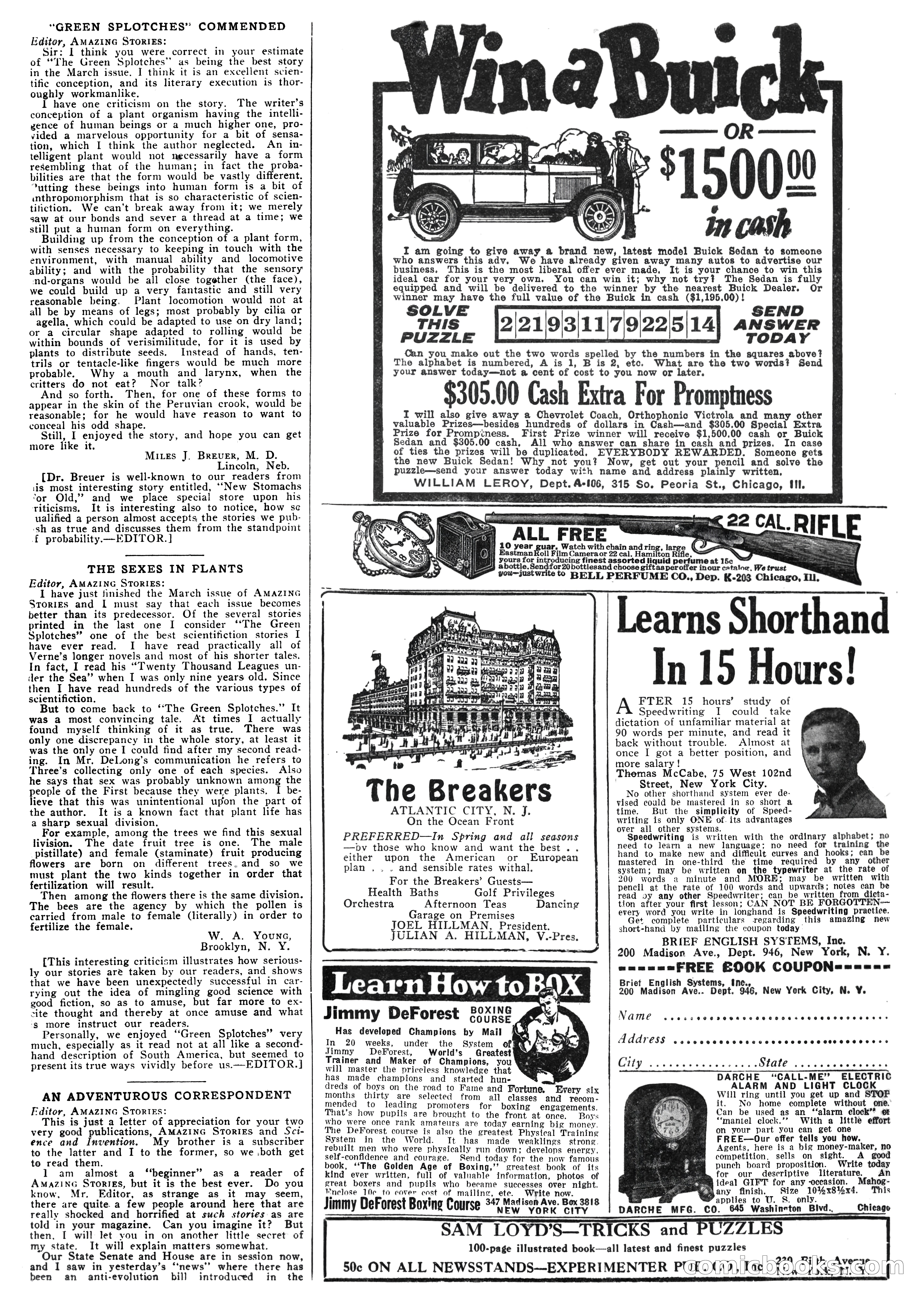 Amazing Stories, Vol. 2 No. 3 — page 103 of 108