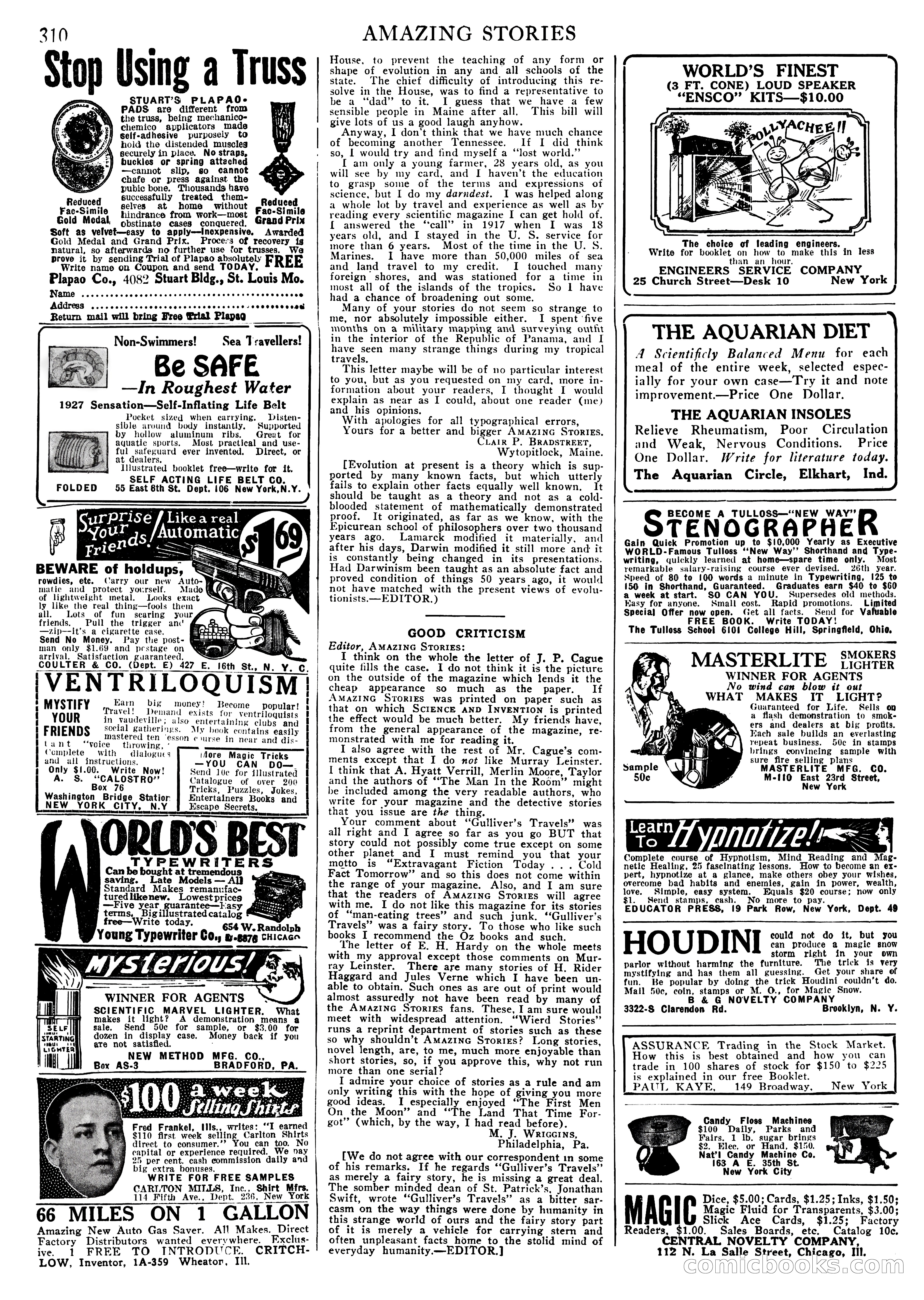 Amazing Stories, Vol. 2 No. 3 — page 104 of 108