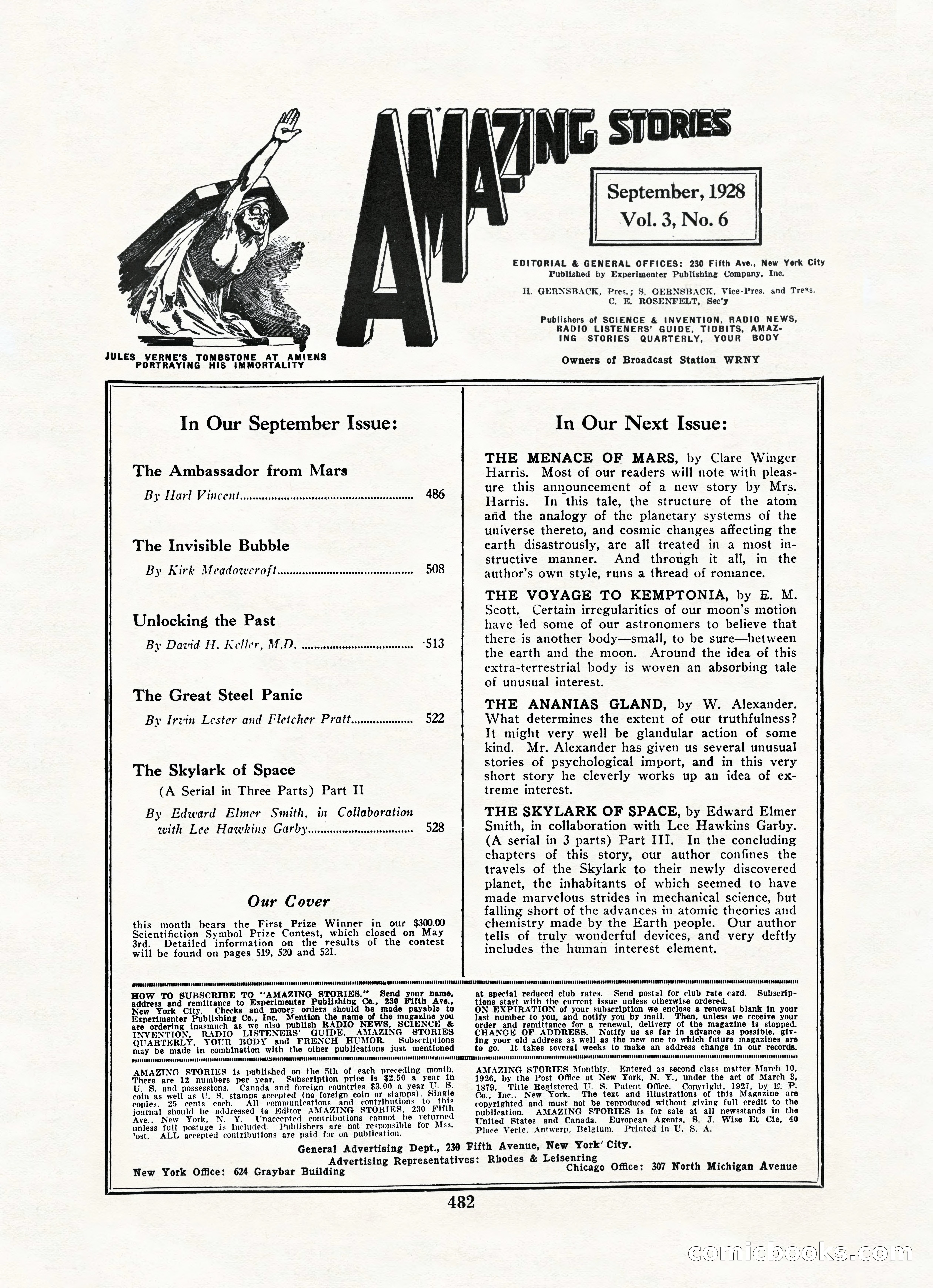 Amazing Stories, Vol. 3 No. 6 — page 4 of 100