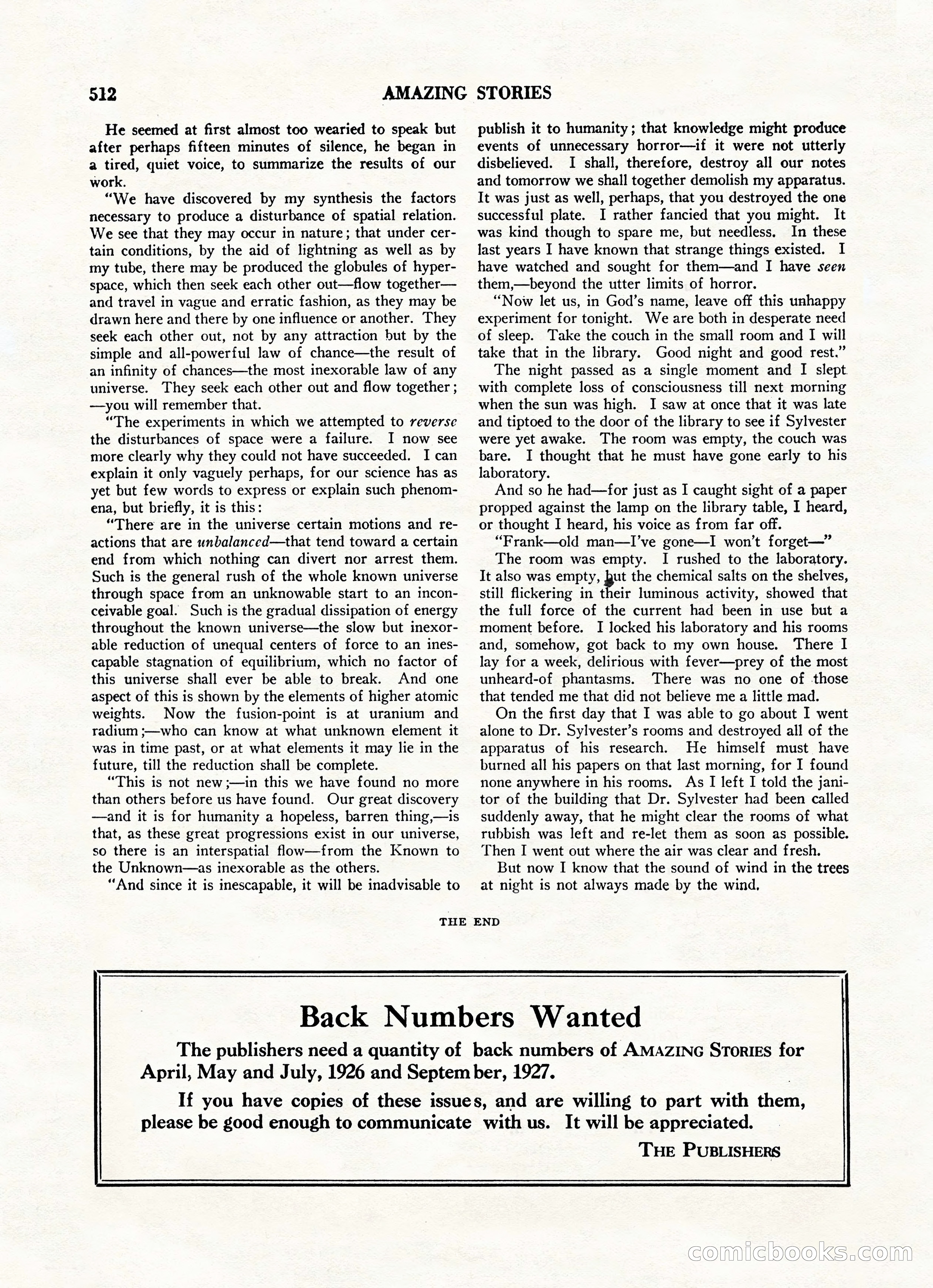 Amazing Stories, Vol. 3 No. 6 — page 34 of 100