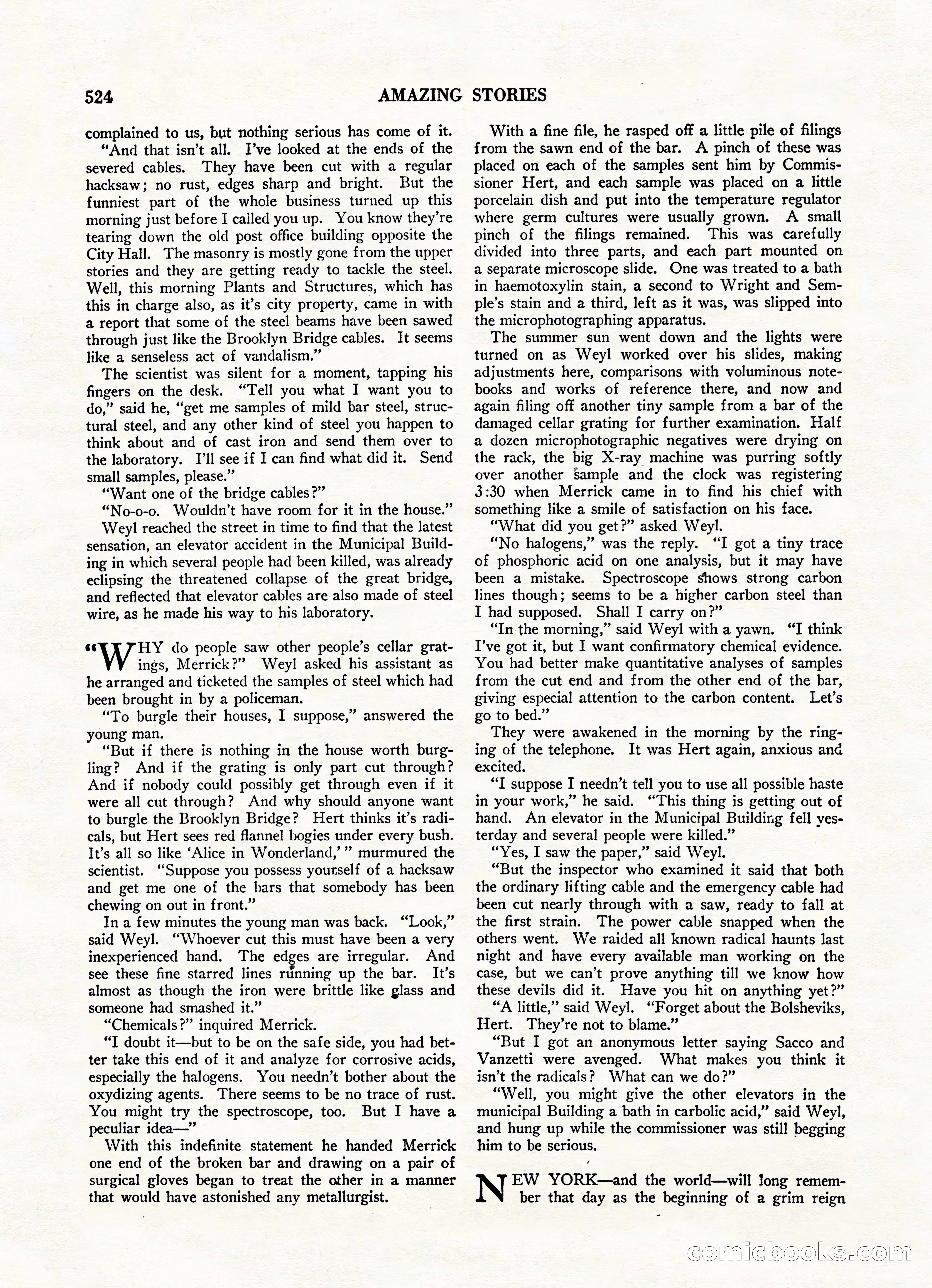 Amazing Stories, Vol. 3 No. 6 — page 46 of 100