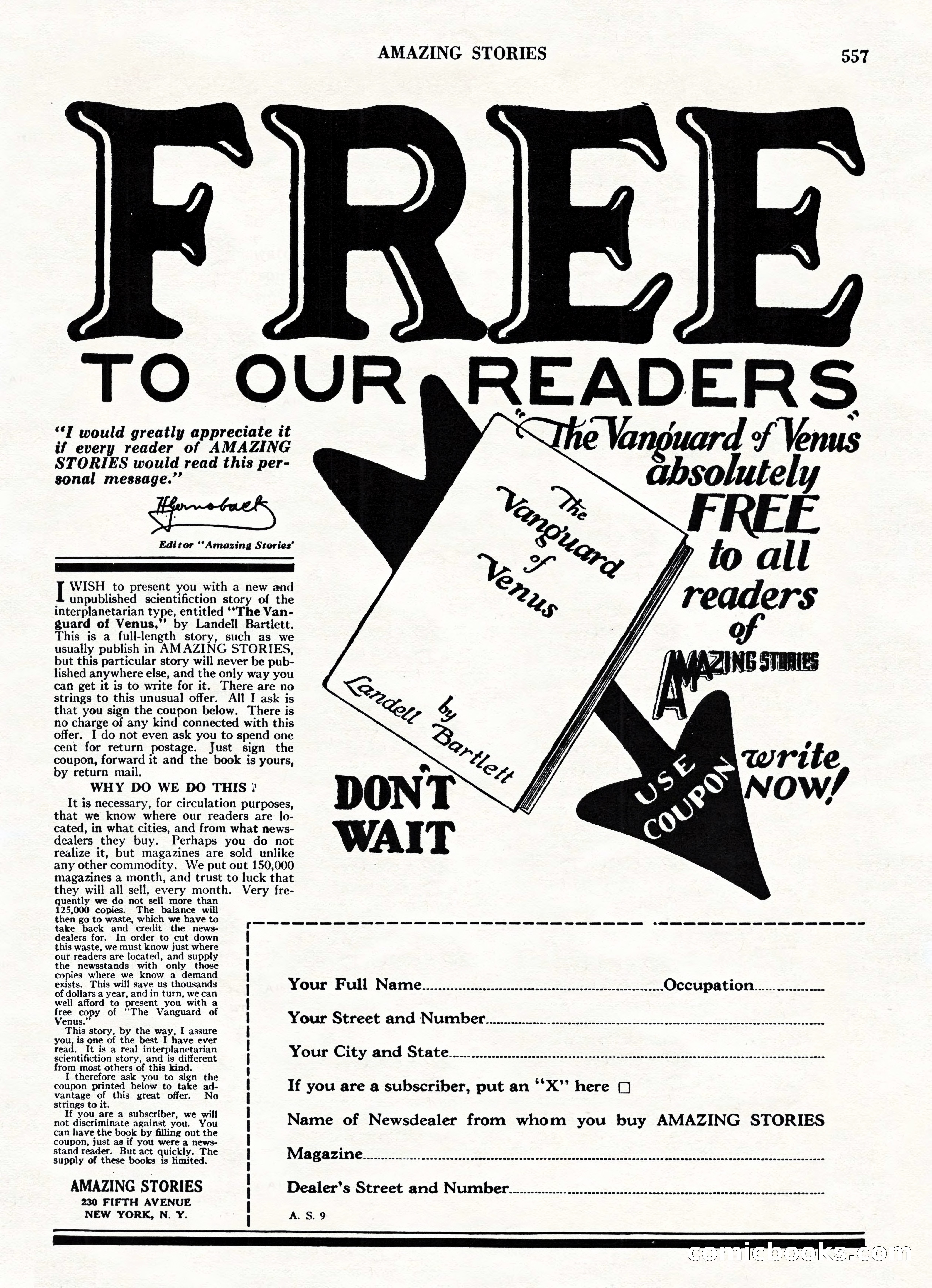 Amazing Stories, Vol. 3 No. 6 — page 79 of 100
