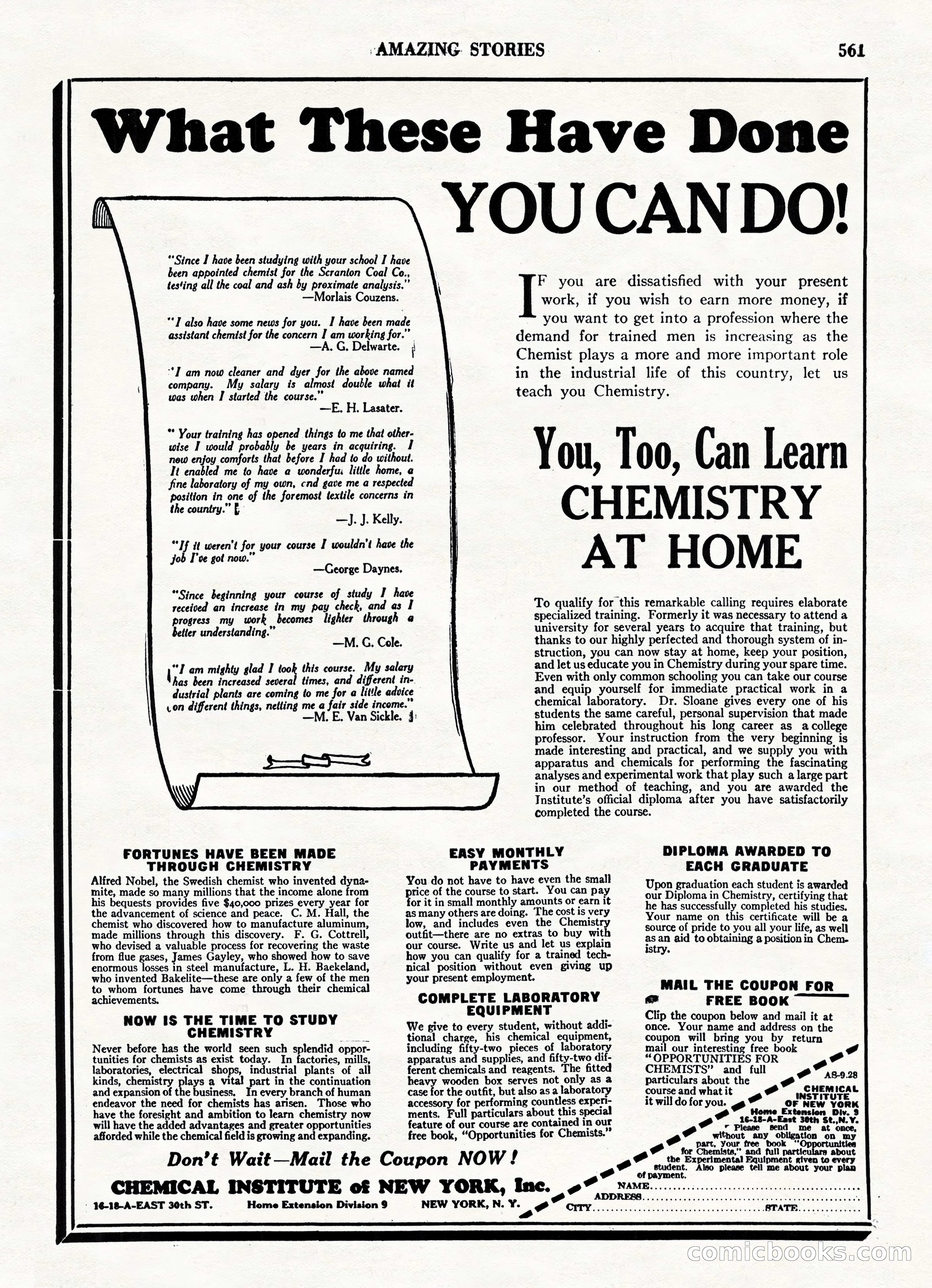 Amazing Stories, Vol. 3 No. 6 — page 83 of 100