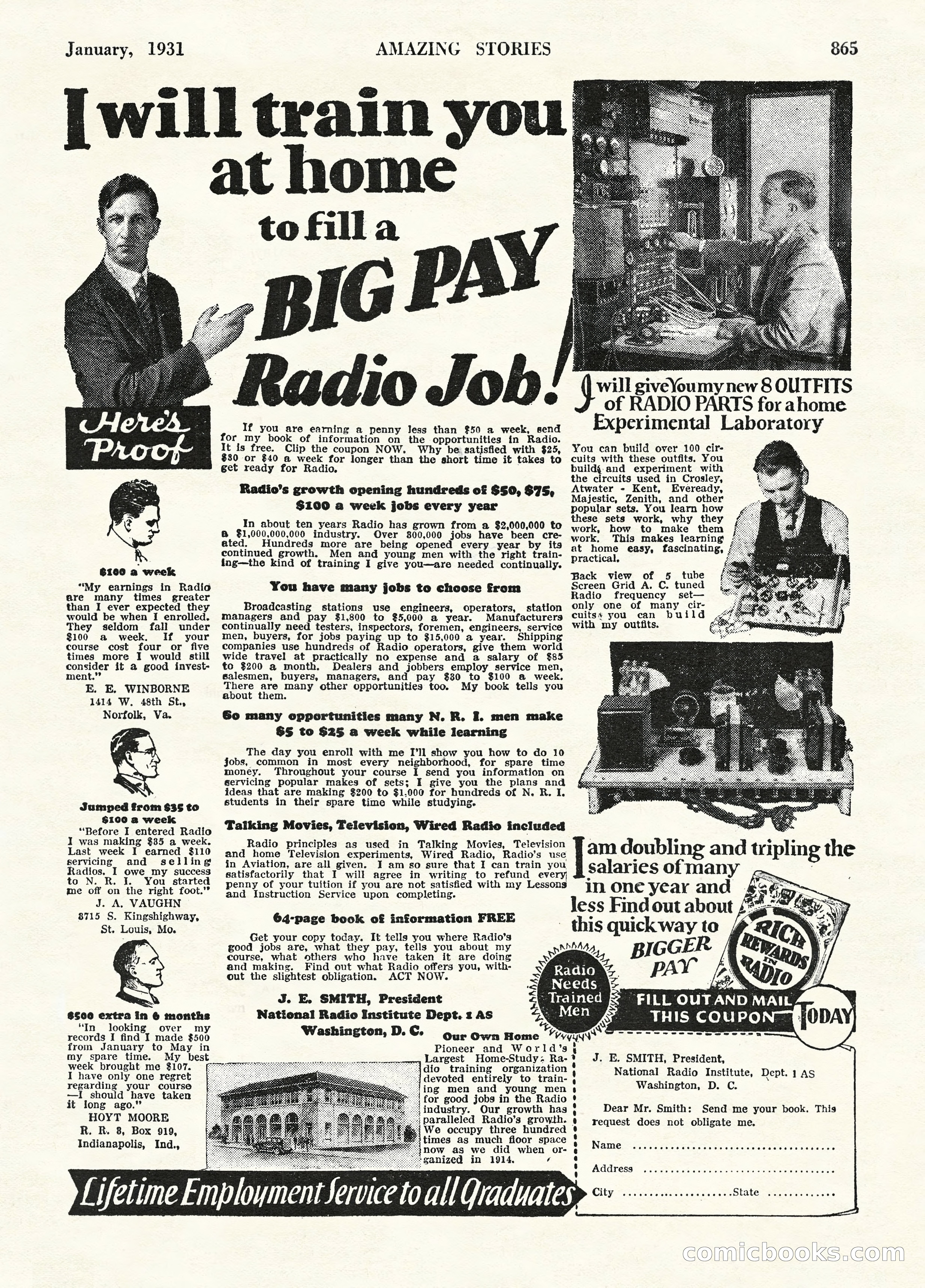 Amazing Stories, January 1931 — page 3 of 100
