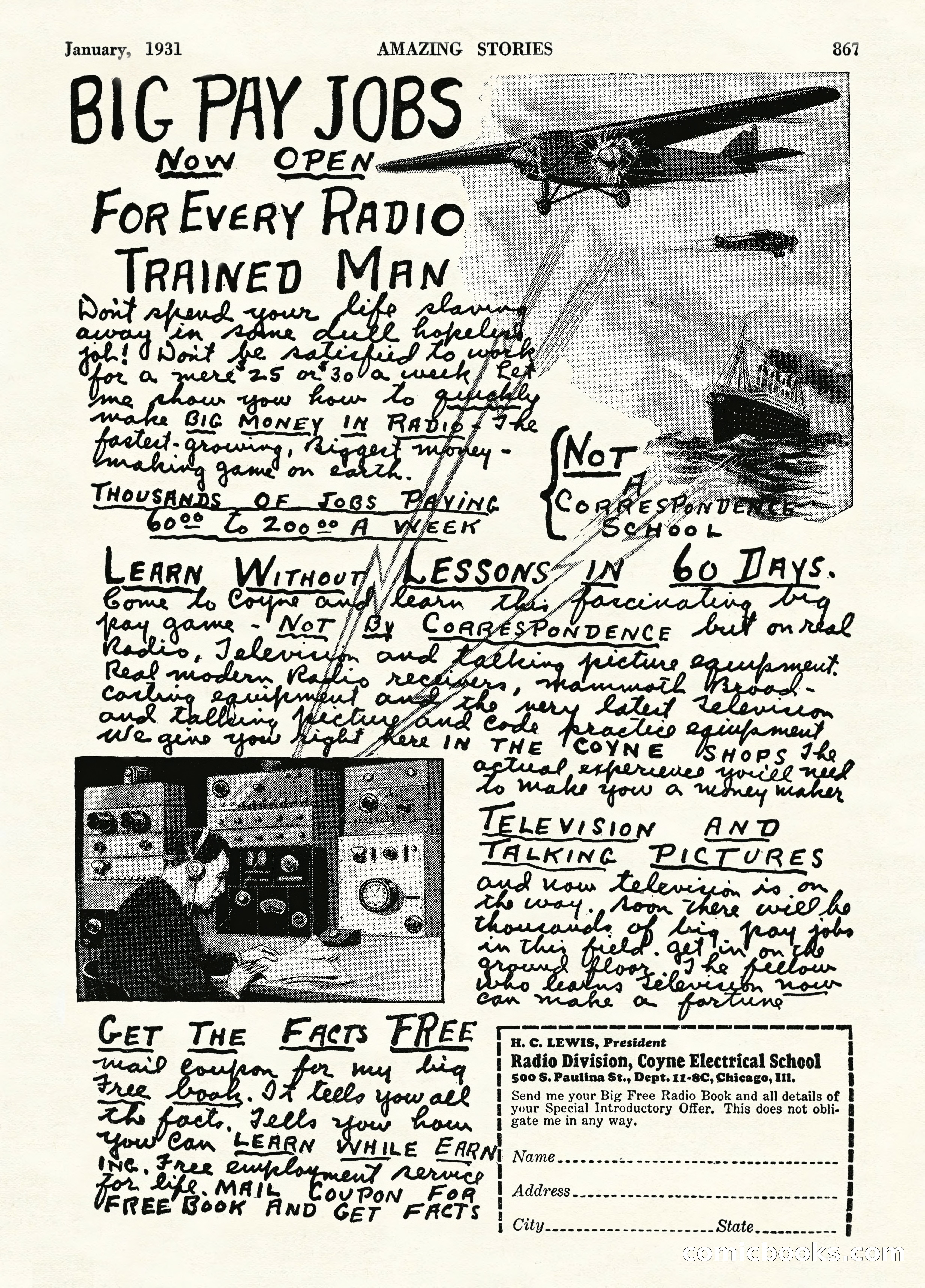 Amazing Stories, January 1931 — page 5 of 100