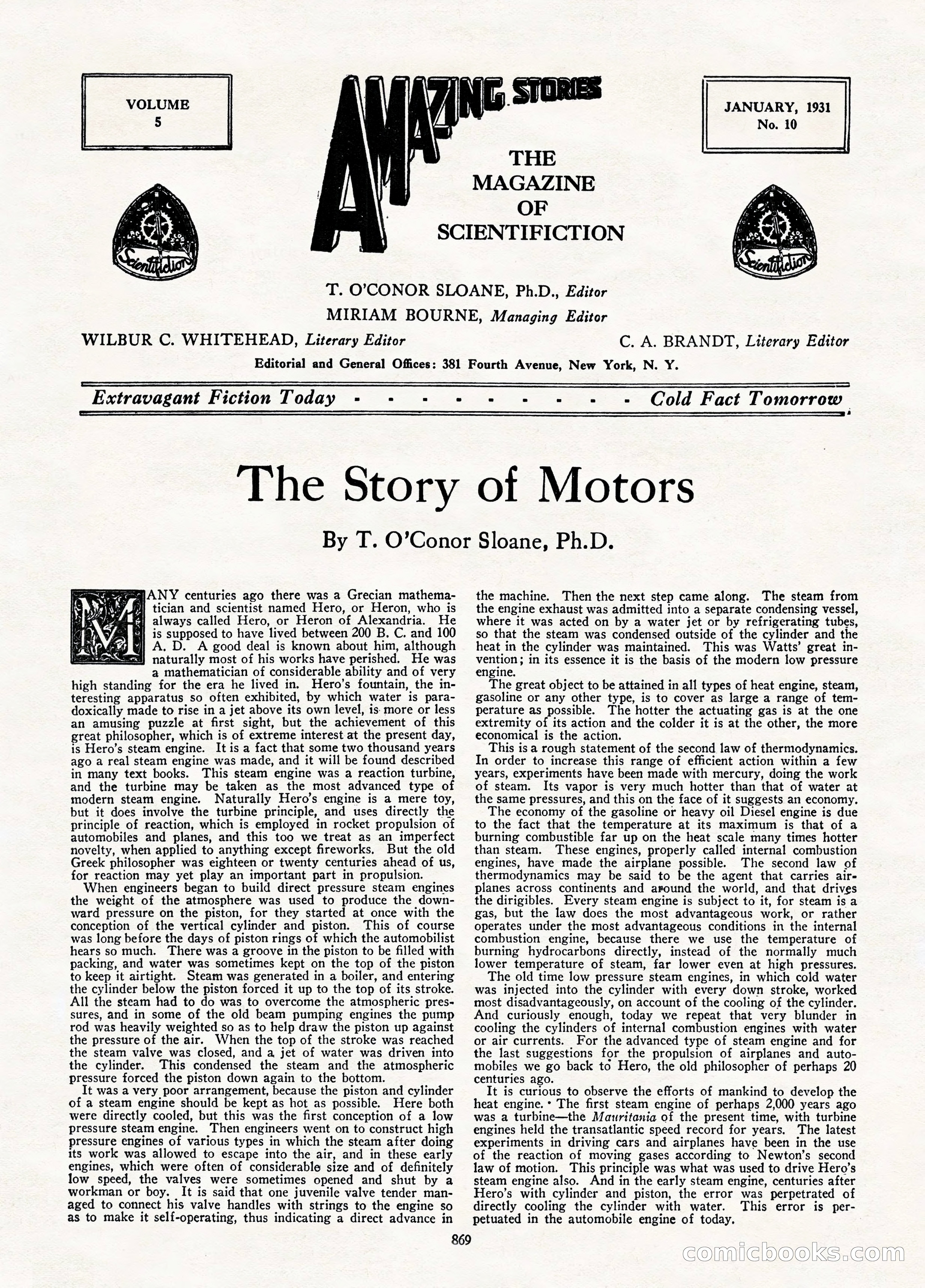 Amazing Stories, January 1931 — page 7 of 100