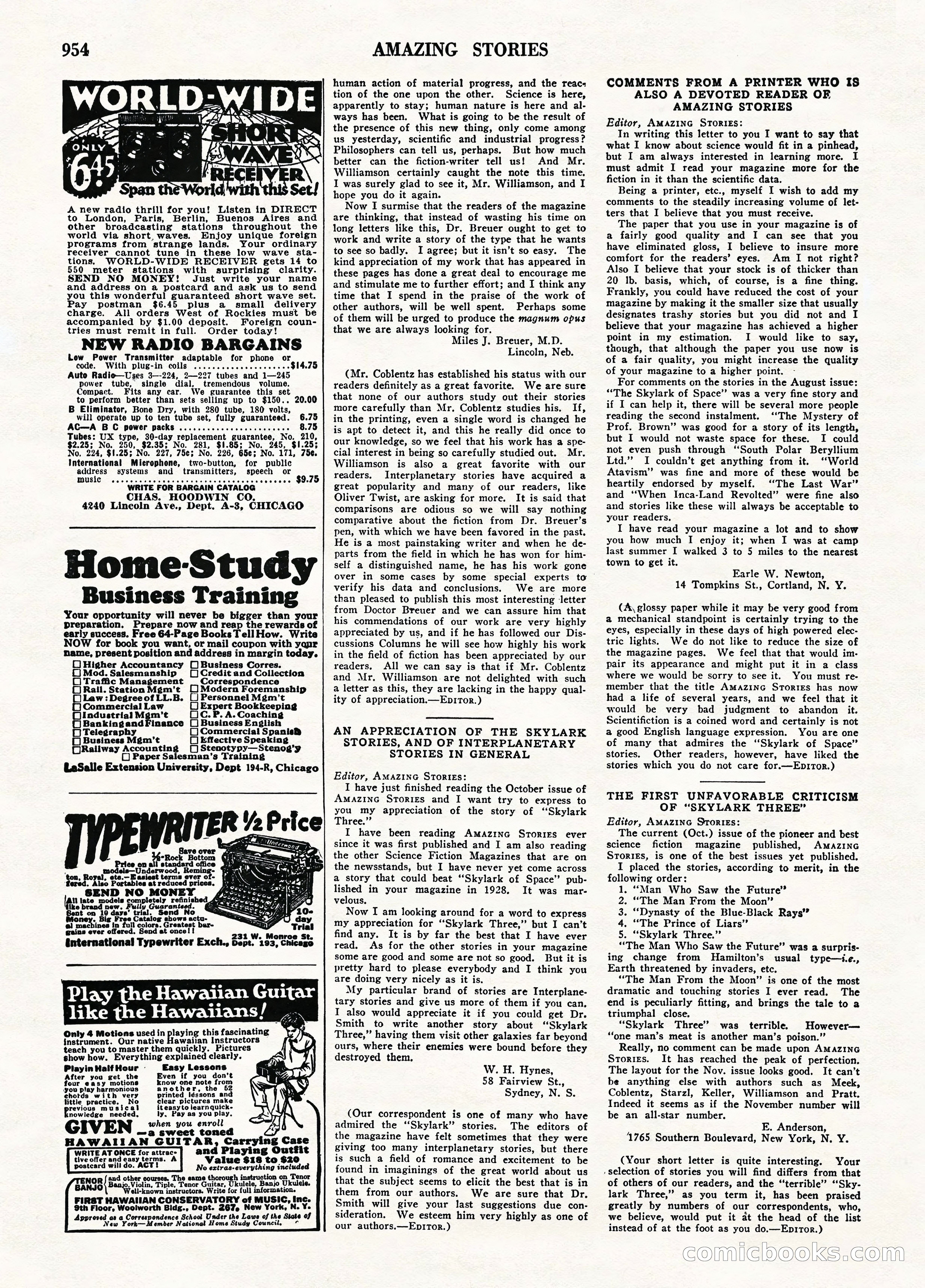 Amazing Stories, January 1931 — page 92 of 100