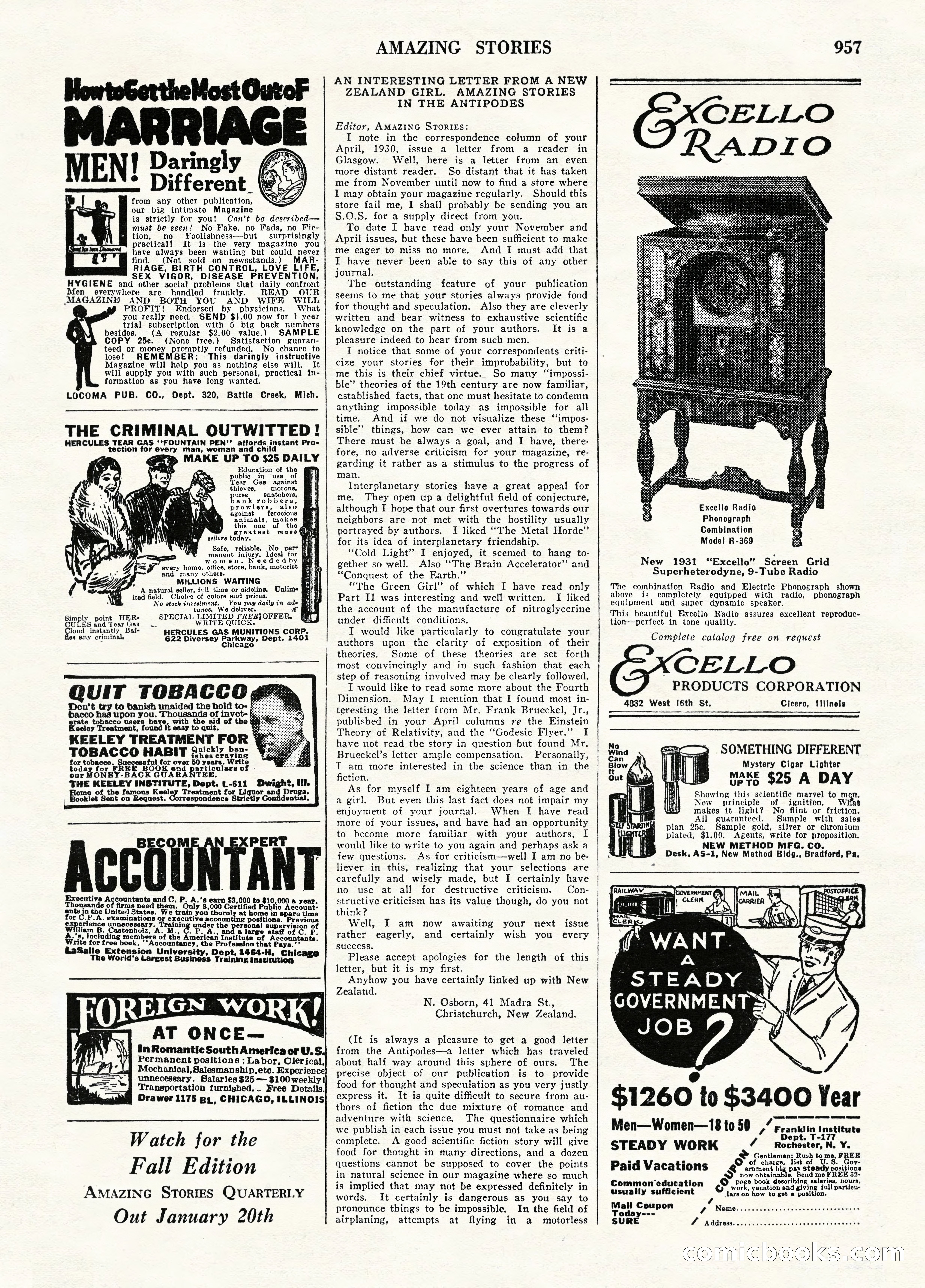 Amazing Stories, January 1931 — page 95 of 100
