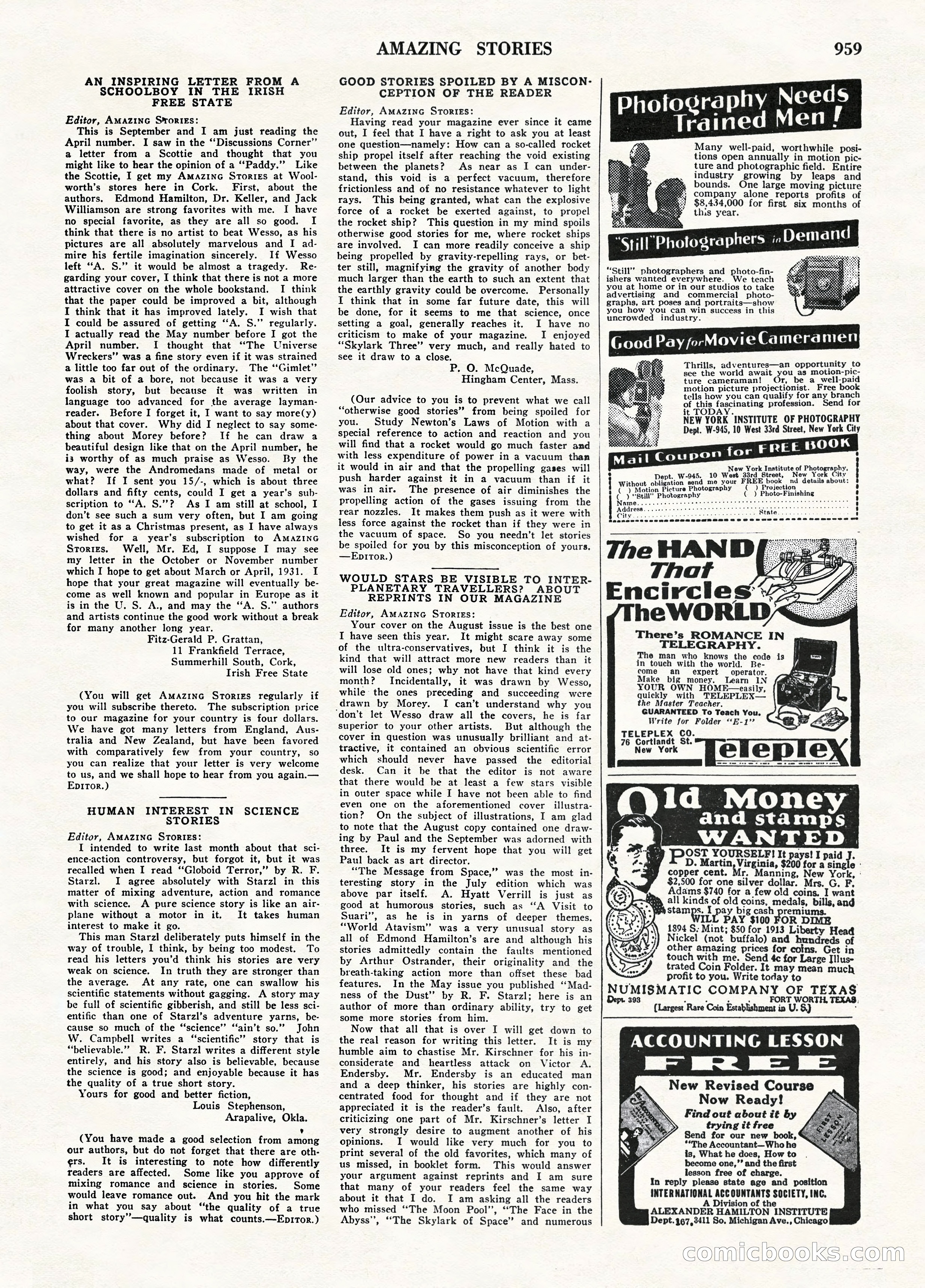 Amazing Stories, January 1931 — page 97 of 100