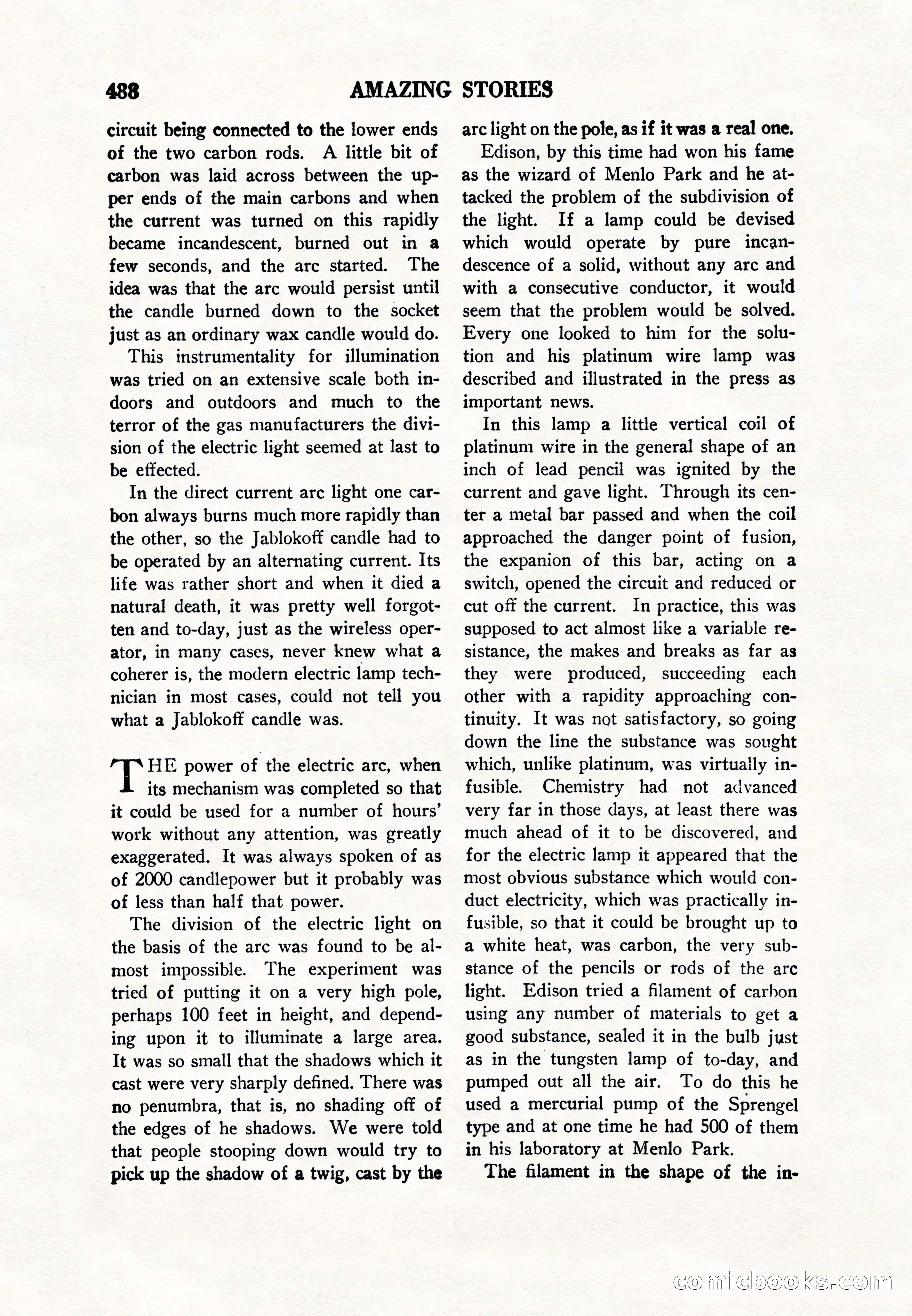Amazing Stories, Vol. 8, No. 6 — page 10 of 148