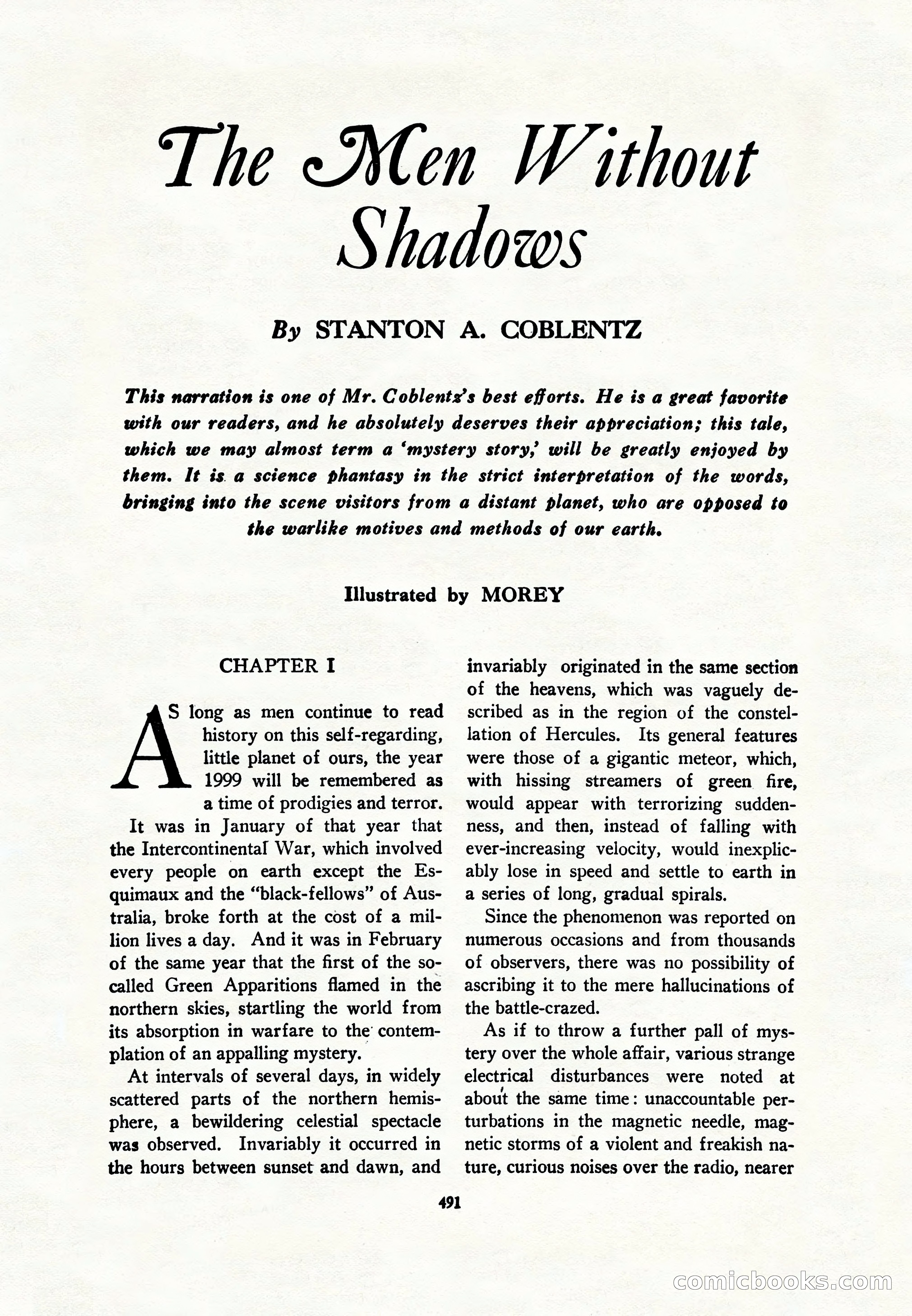 Amazing Stories, Vol. 8, No. 6 — page 13 of 148