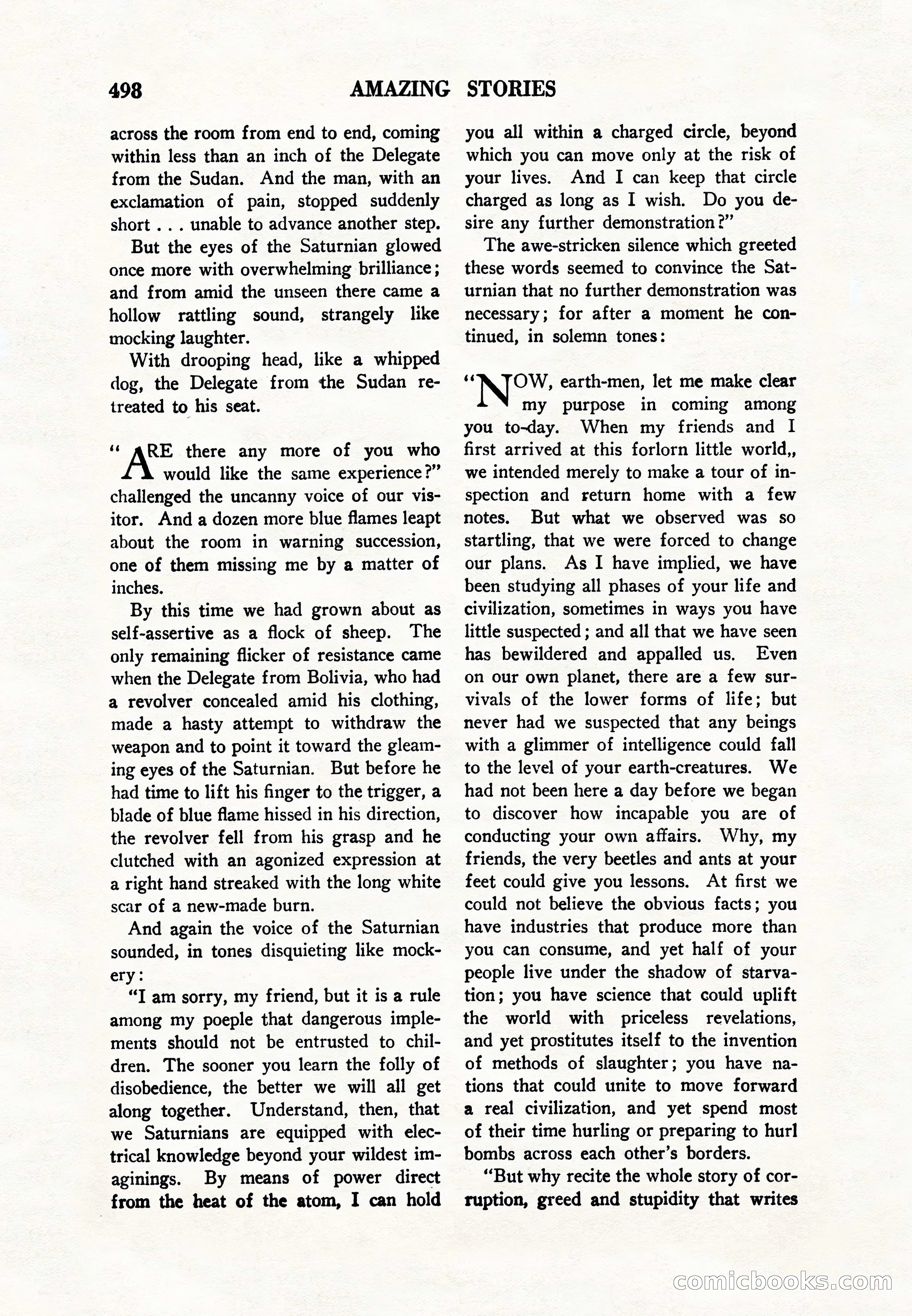 Amazing Stories, Vol. 8, No. 6 — page 20 of 148