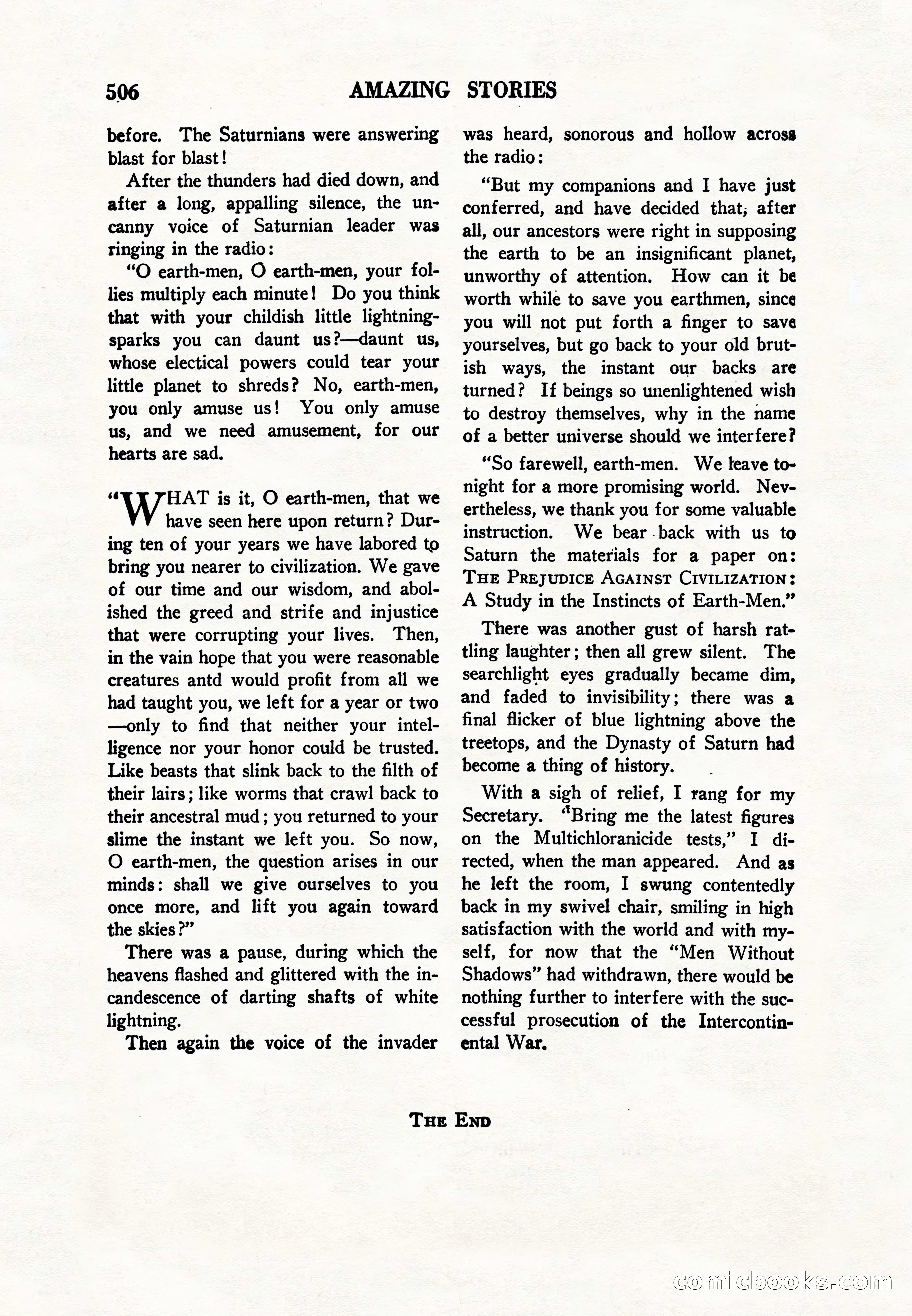 Amazing Stories, Vol. 8, No. 6 — page 28 of 148