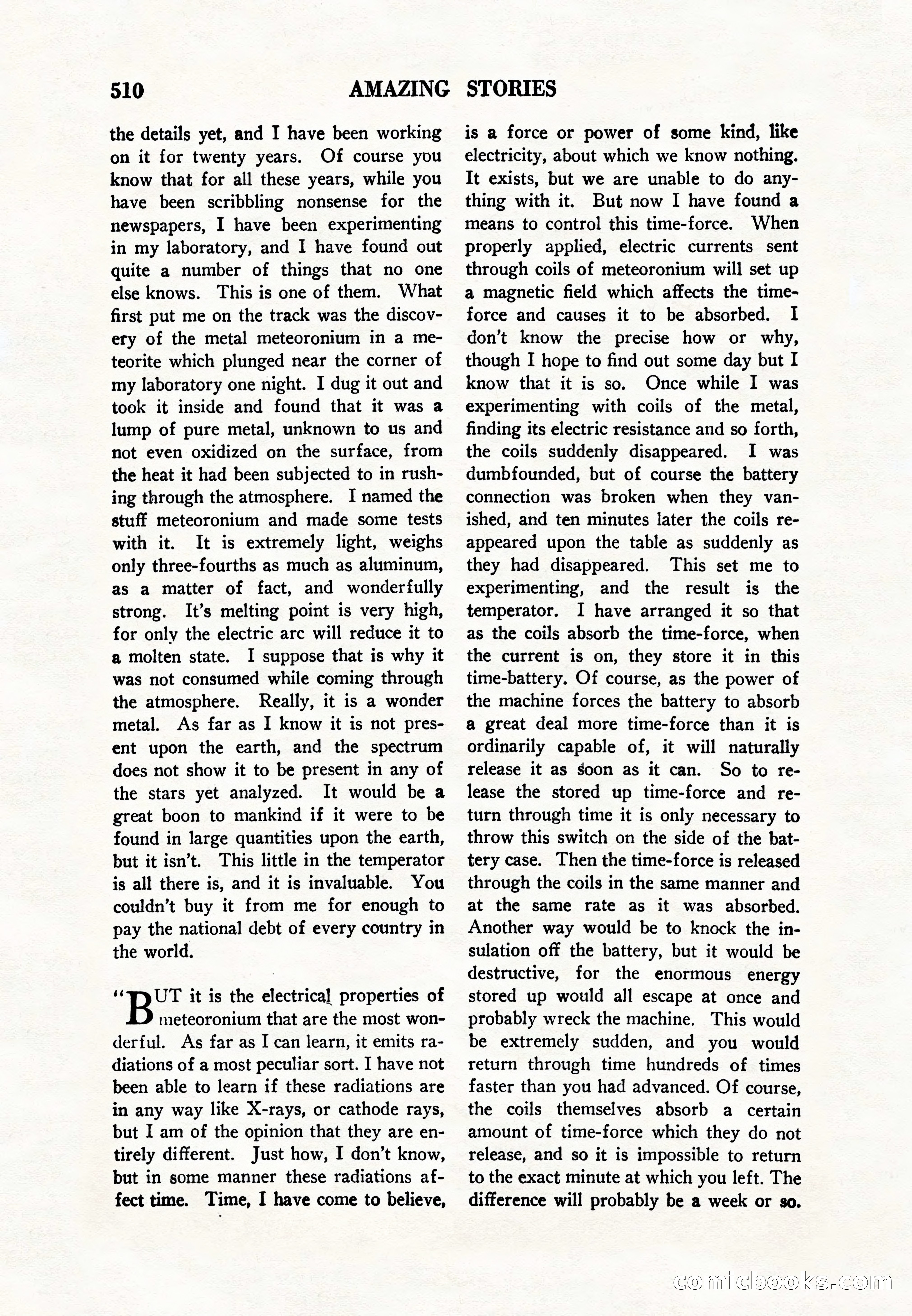 Amazing Stories, Vol. 8, No. 6 — page 32 of 148