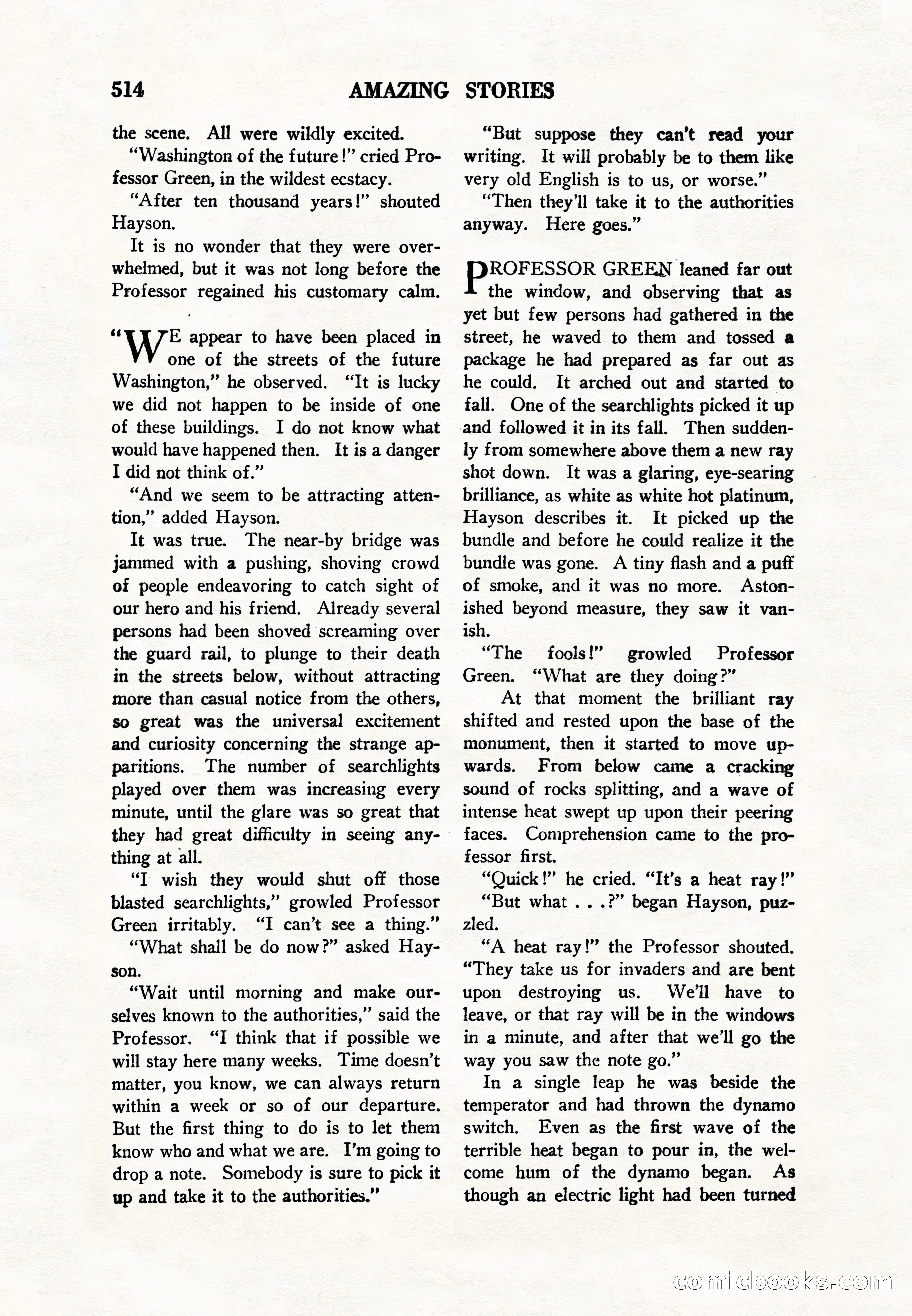 Amazing Stories, Vol. 8, No. 6 — page 36 of 148
