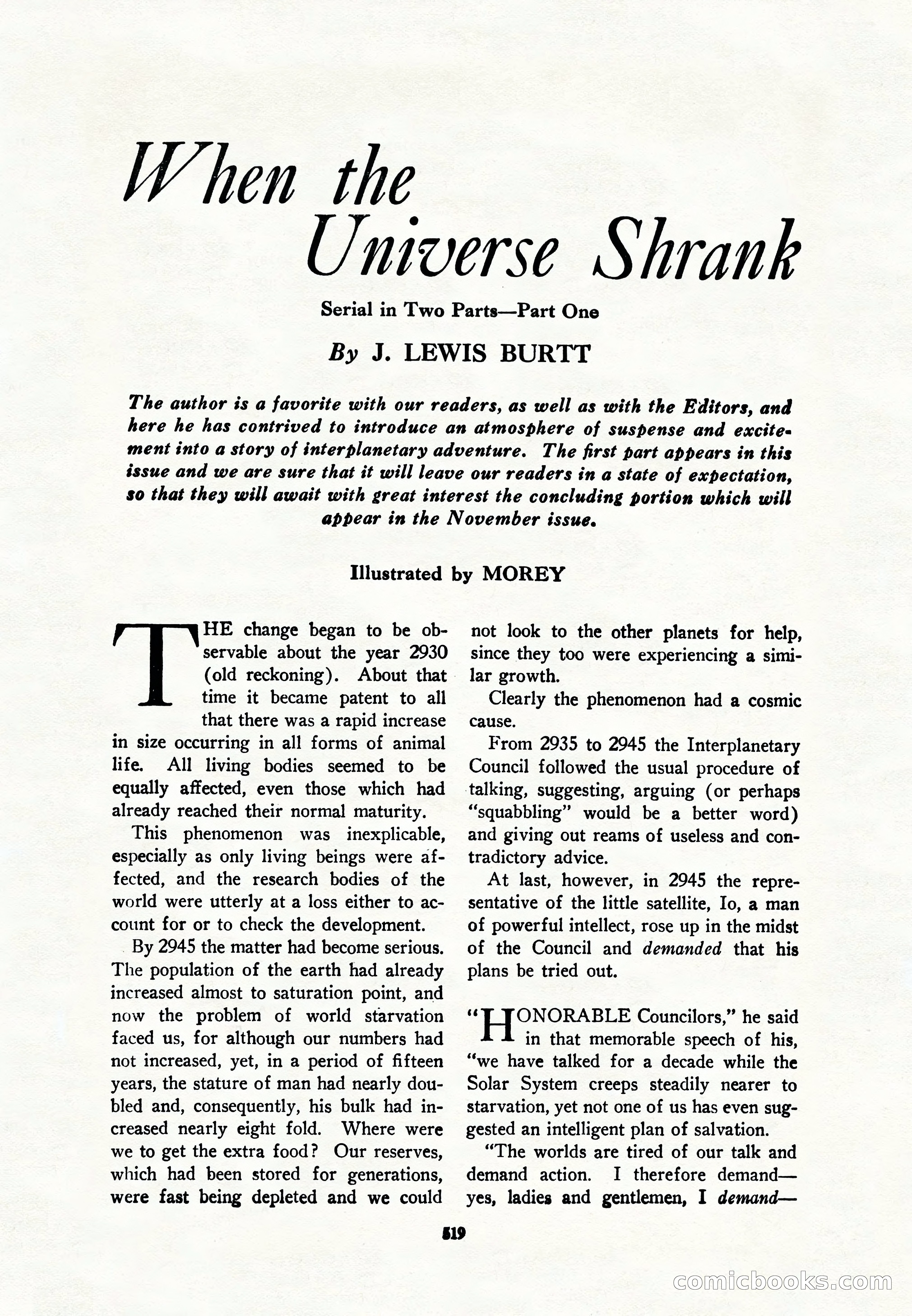 Amazing Stories, Vol. 8, No. 6 — page 41 of 148
