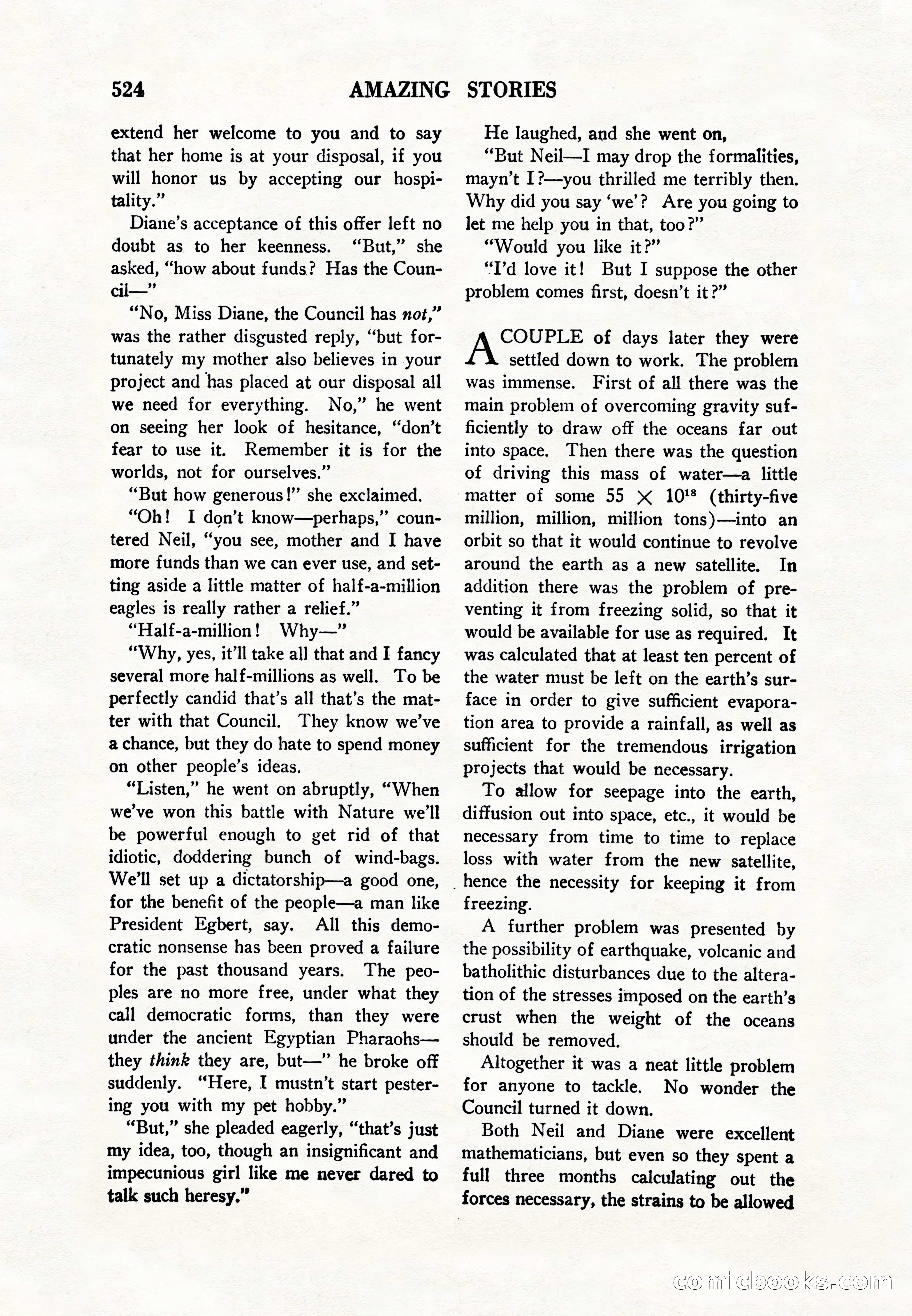 Amazing Stories, Vol. 8, No. 6 — page 46 of 148