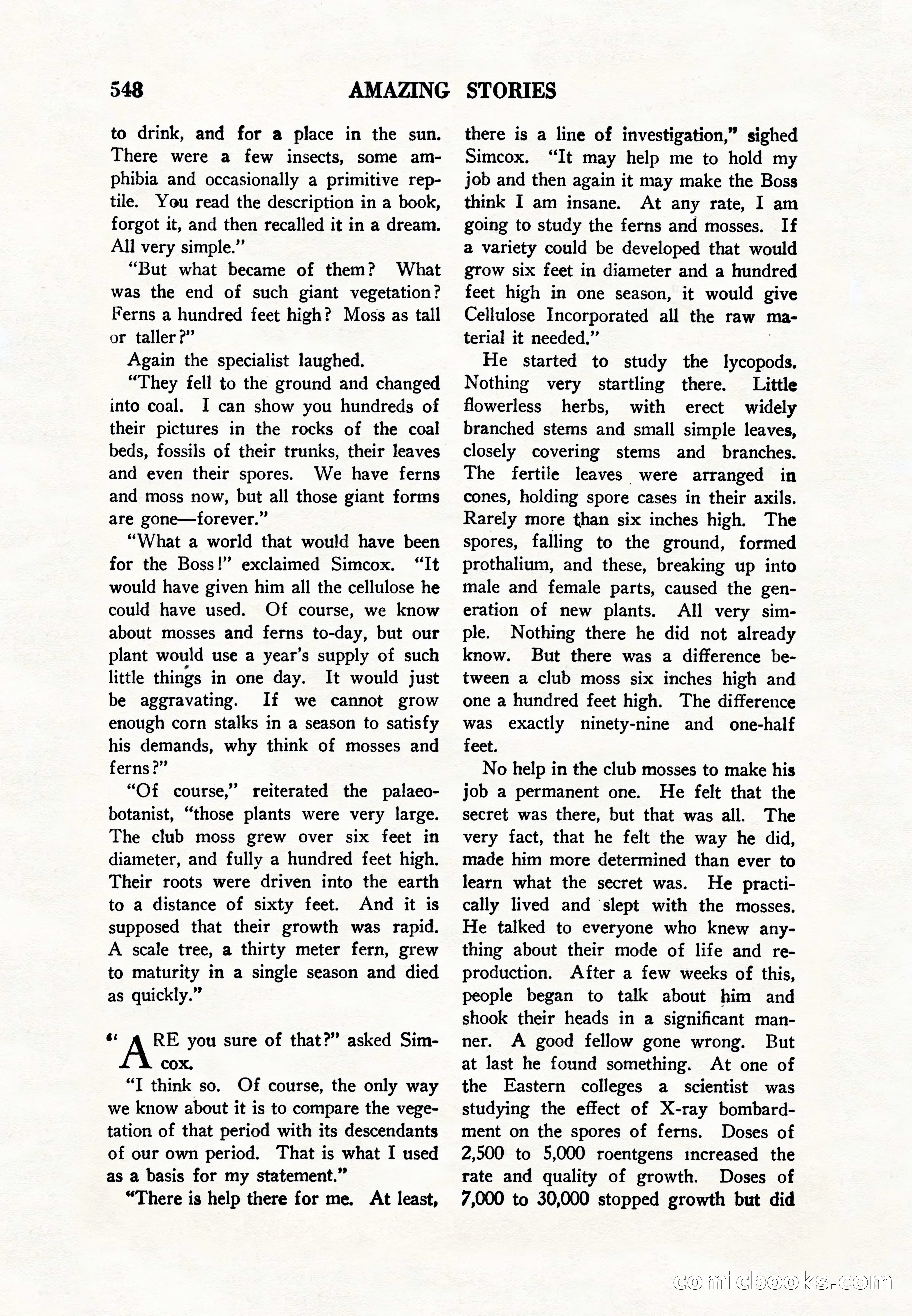 Amazing Stories, Vol. 8, No. 6 — page 70 of 148