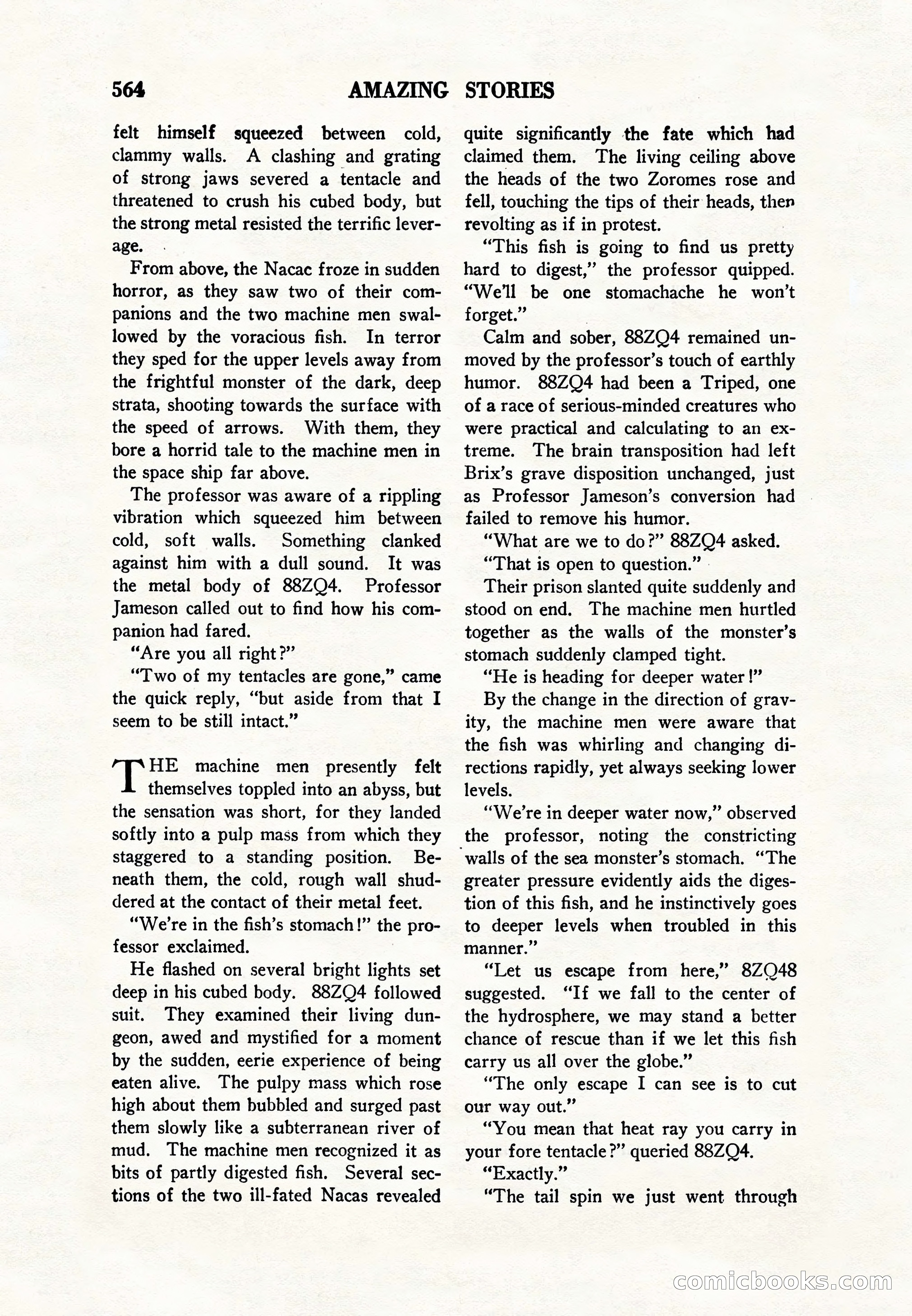 Amazing Stories, Vol. 8, No. 6 — page 86 of 148