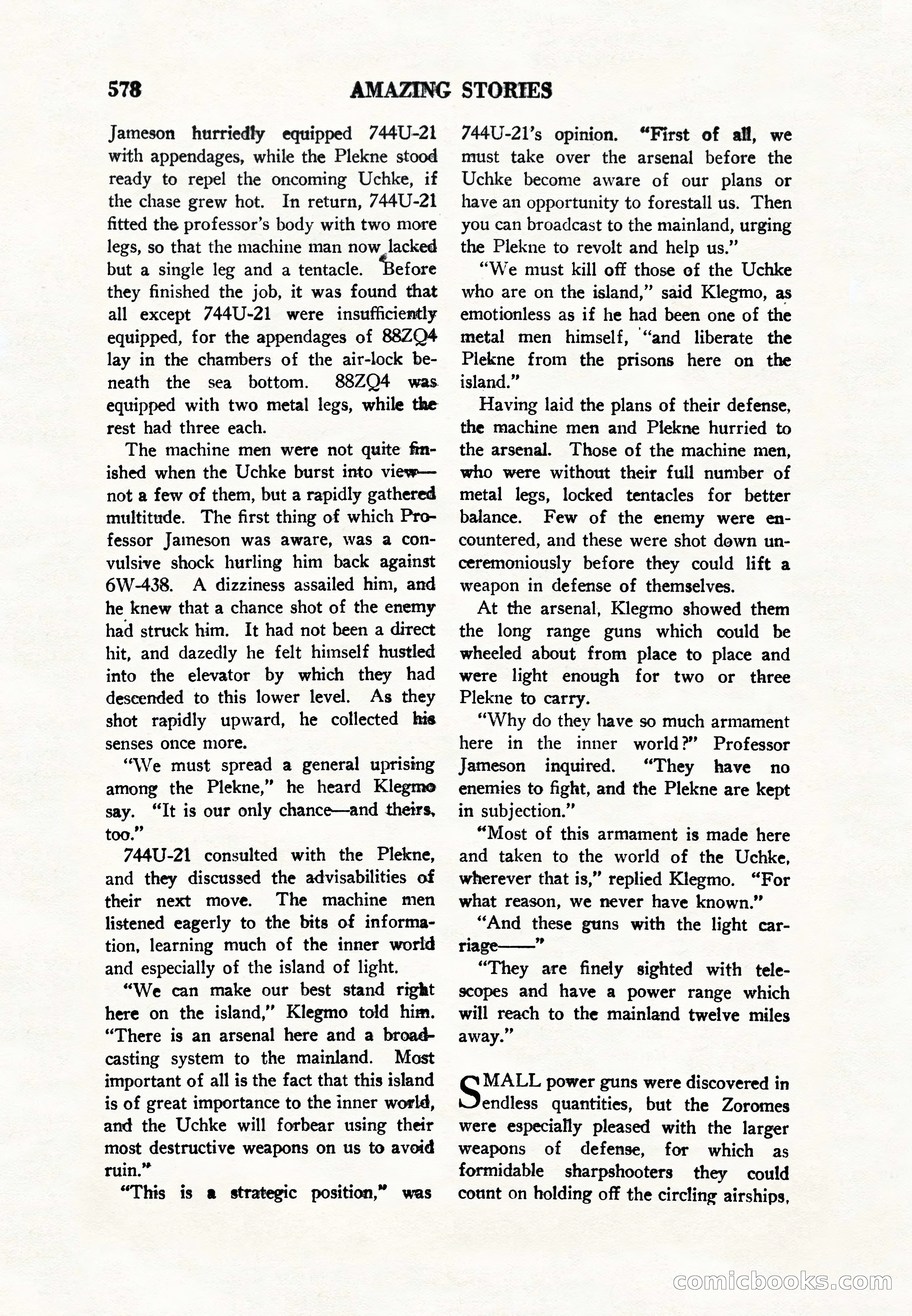 Amazing Stories, Vol. 8, No. 6 — page 100 of 148