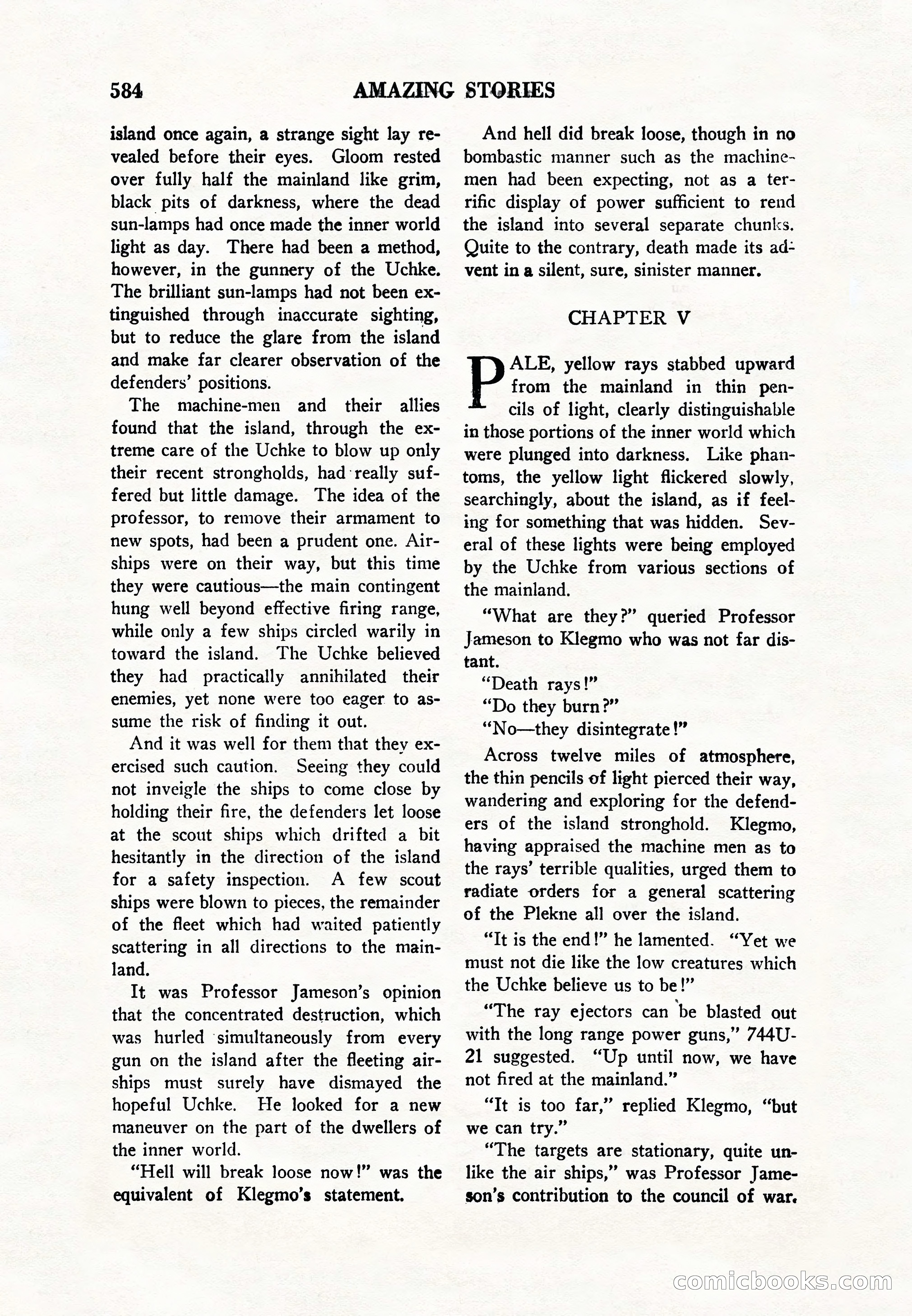 Amazing Stories, Vol. 8, No. 6 — page 106 of 148