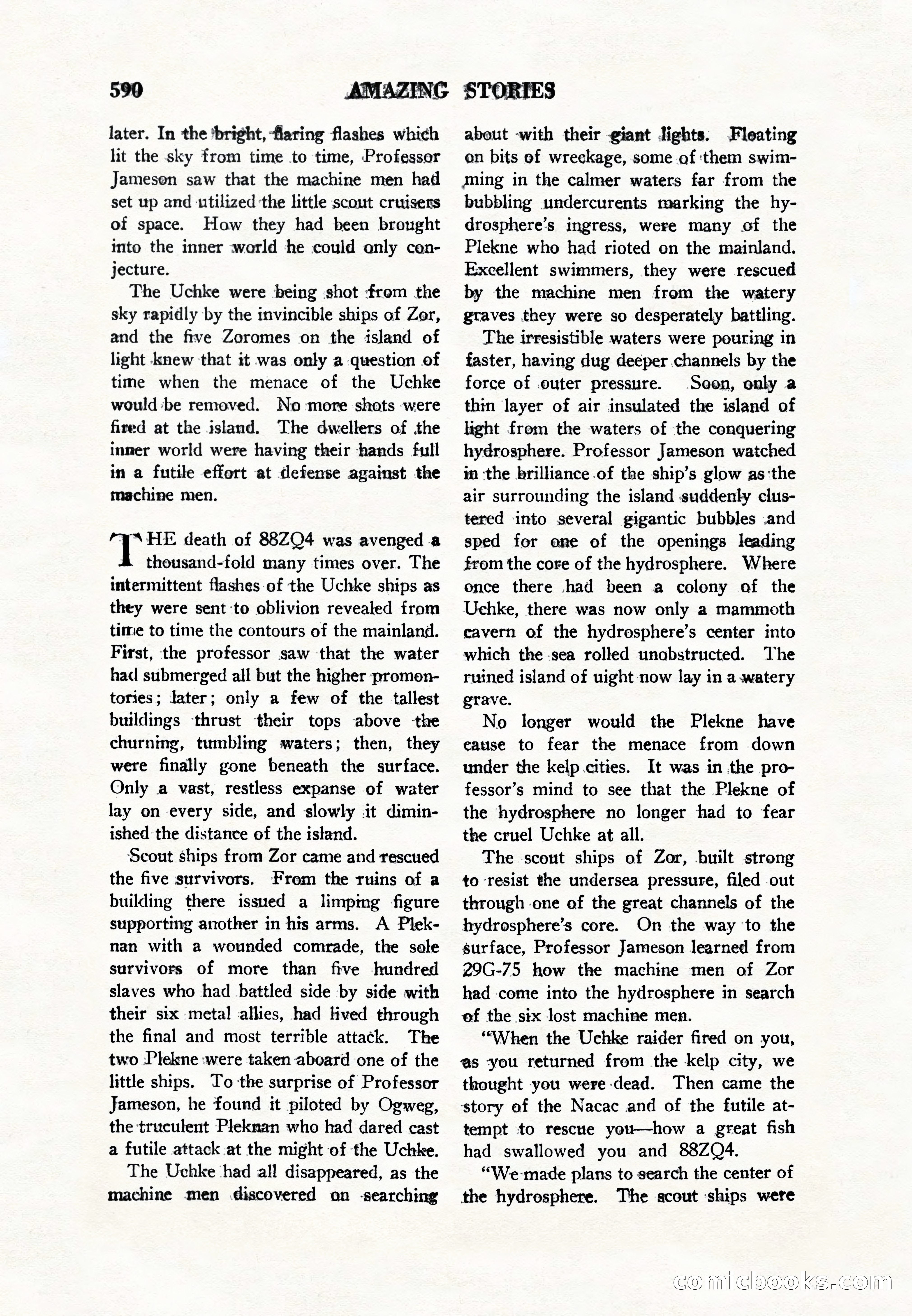 Amazing Stories, Vol. 8, No. 6 — page 112 of 148