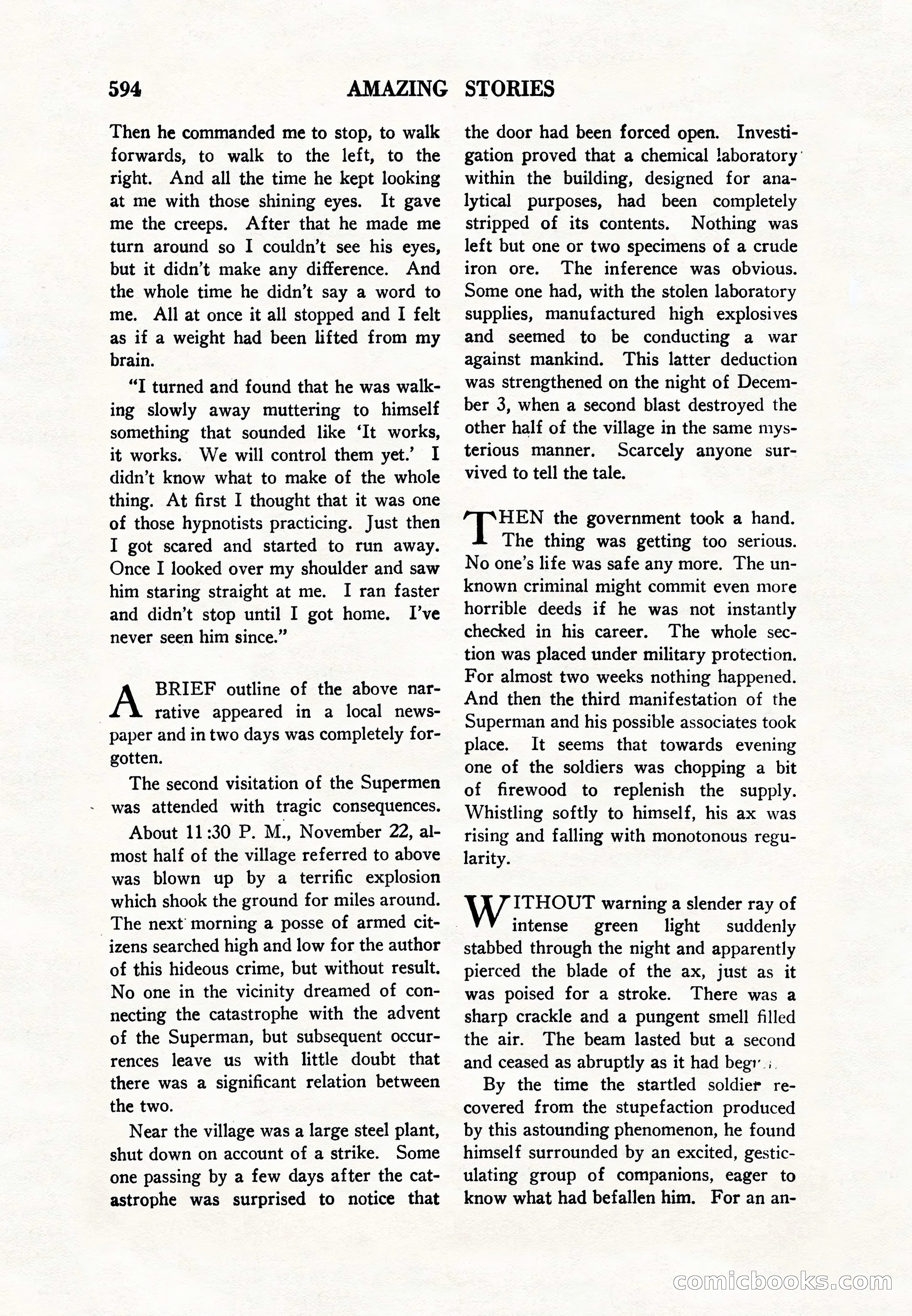 Amazing Stories, Vol. 8, No. 6 — page 116 of 148